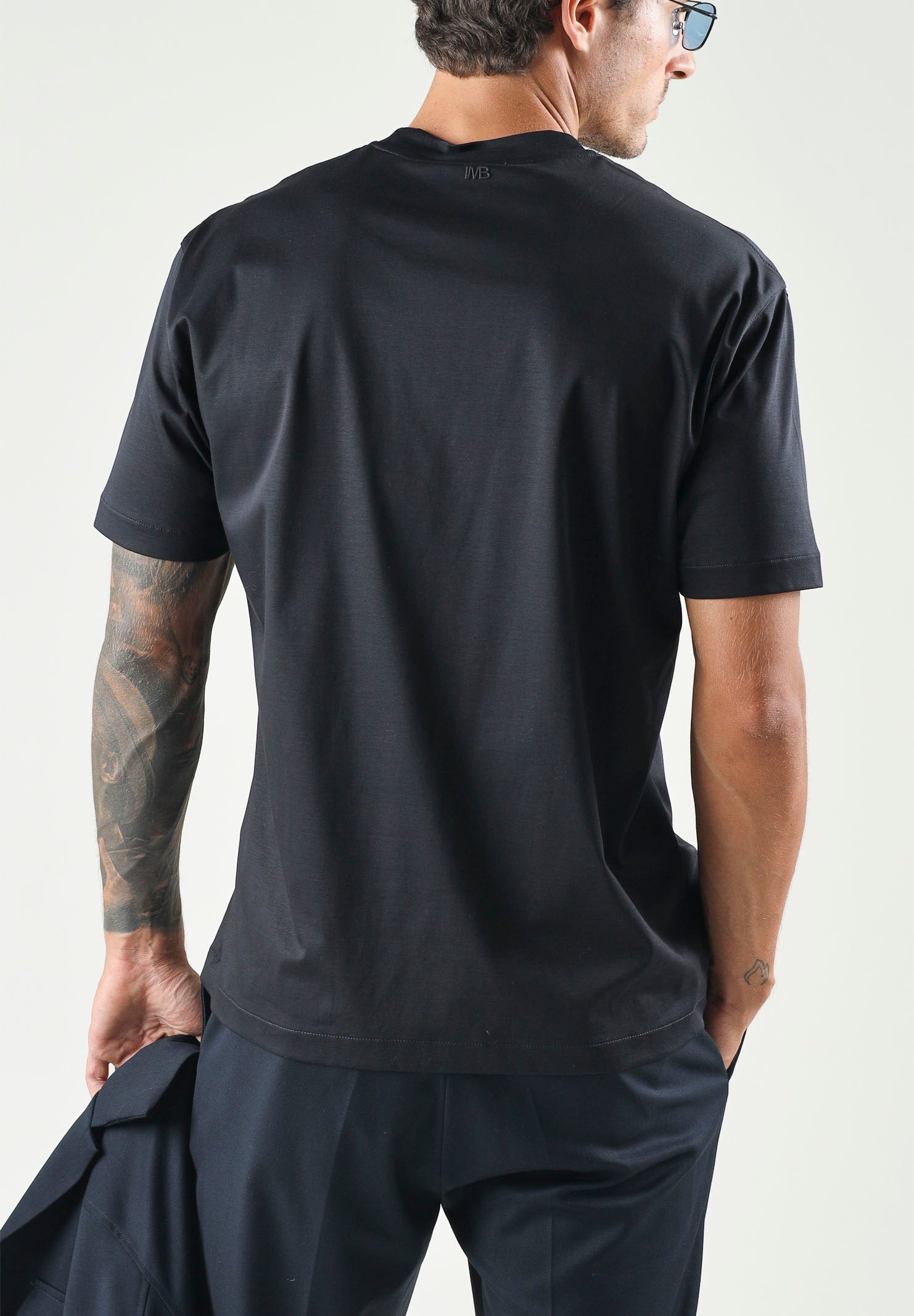 I'M BRIAN T-shirt basic girocollo blu da uomo TS3930 005 I'M BRIAN