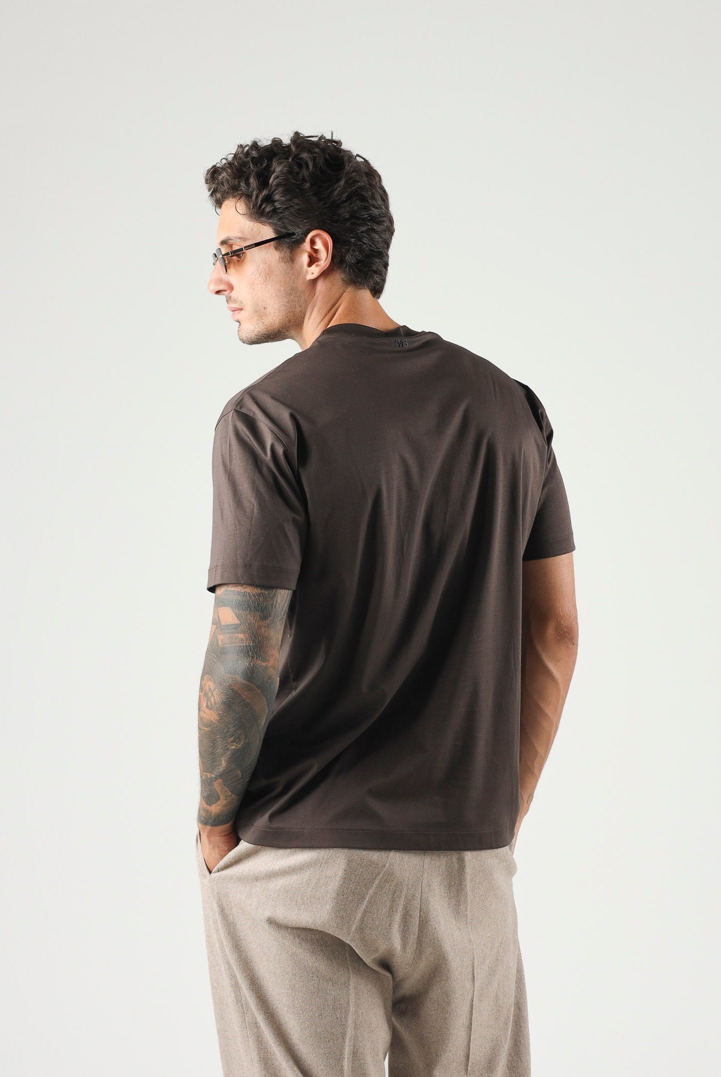 I'M BRIAN T-shirt moro-marrone girocollo da uomo TS3930 020 I'M BRIAN