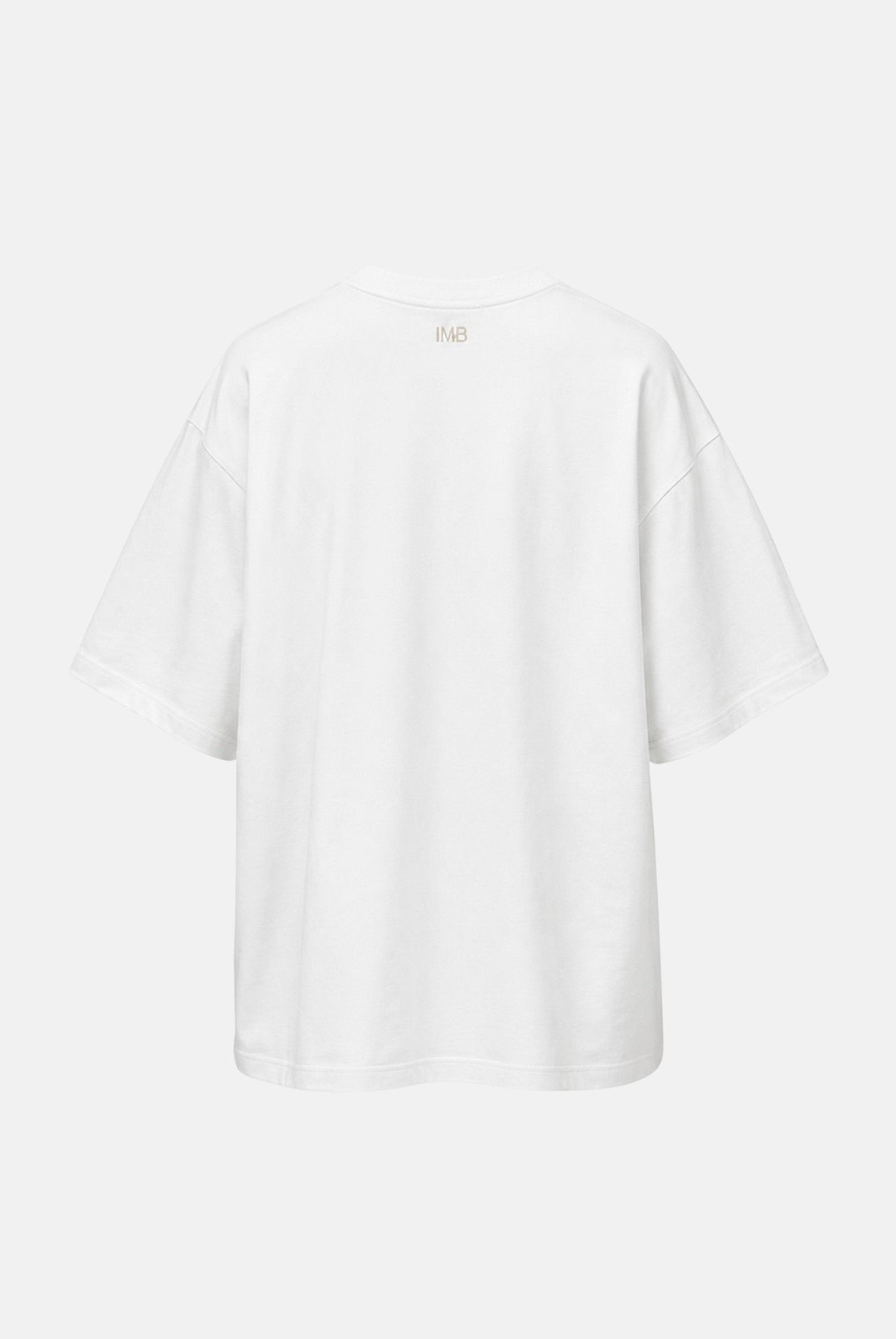 I'M BRIAN T-shirt girocollo bianca da uomo in tinta unita TS3931 002 I'M BRIAN