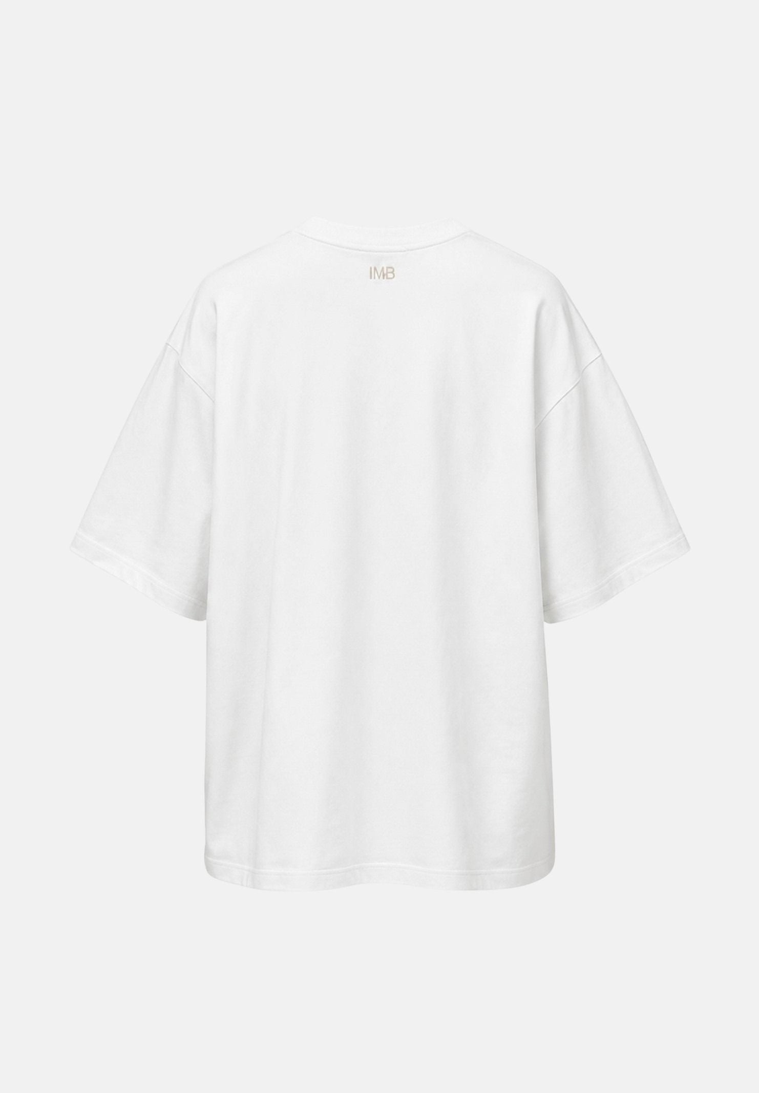 I'M BRIAN T-shirt girocollo bianca da uomo in tinta unita TS3931 002 I'M BRIAN