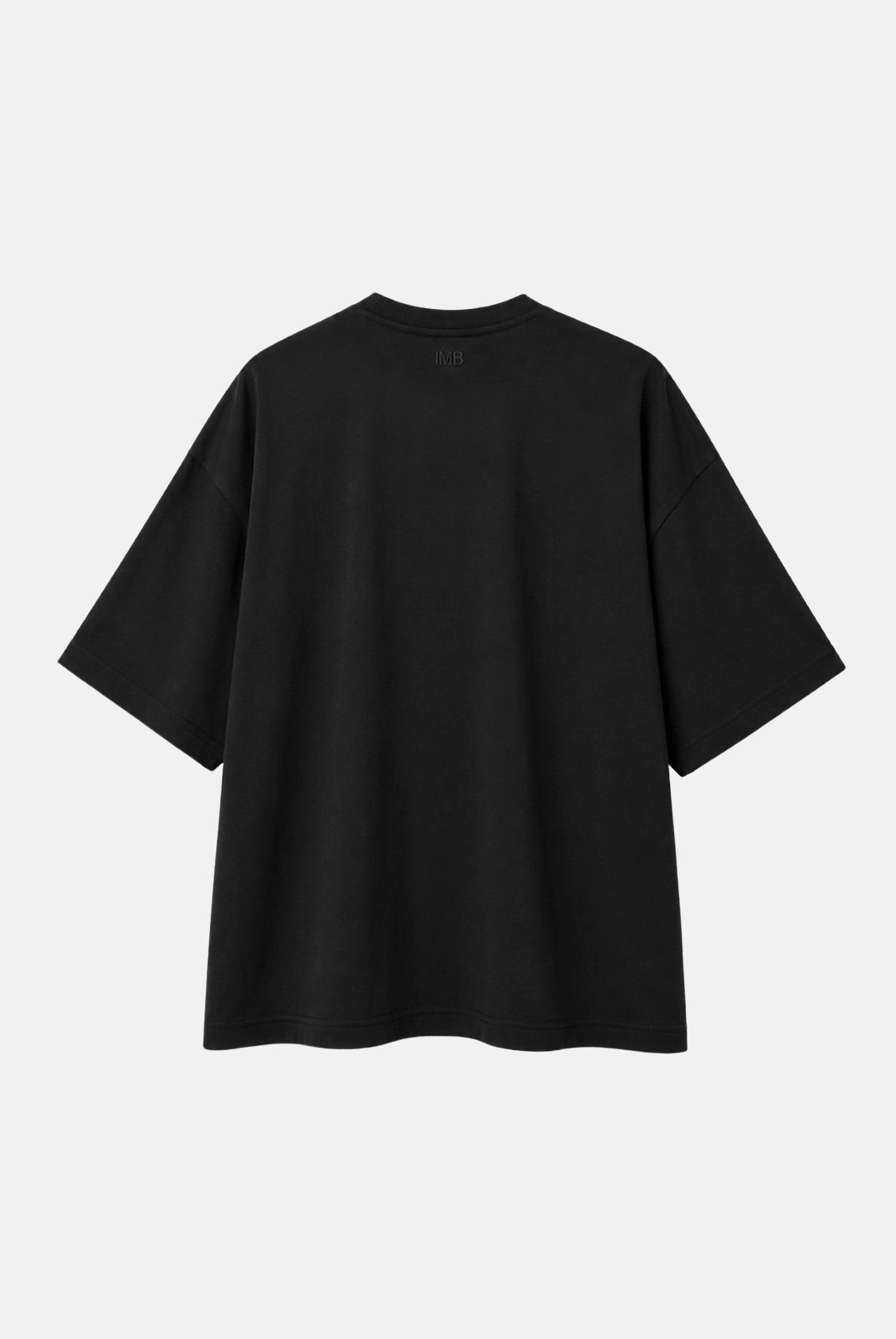 I'M BRIAN T-shirt girocollo nera da uomo in tinta unita TS3931 009 I'M BRIAN