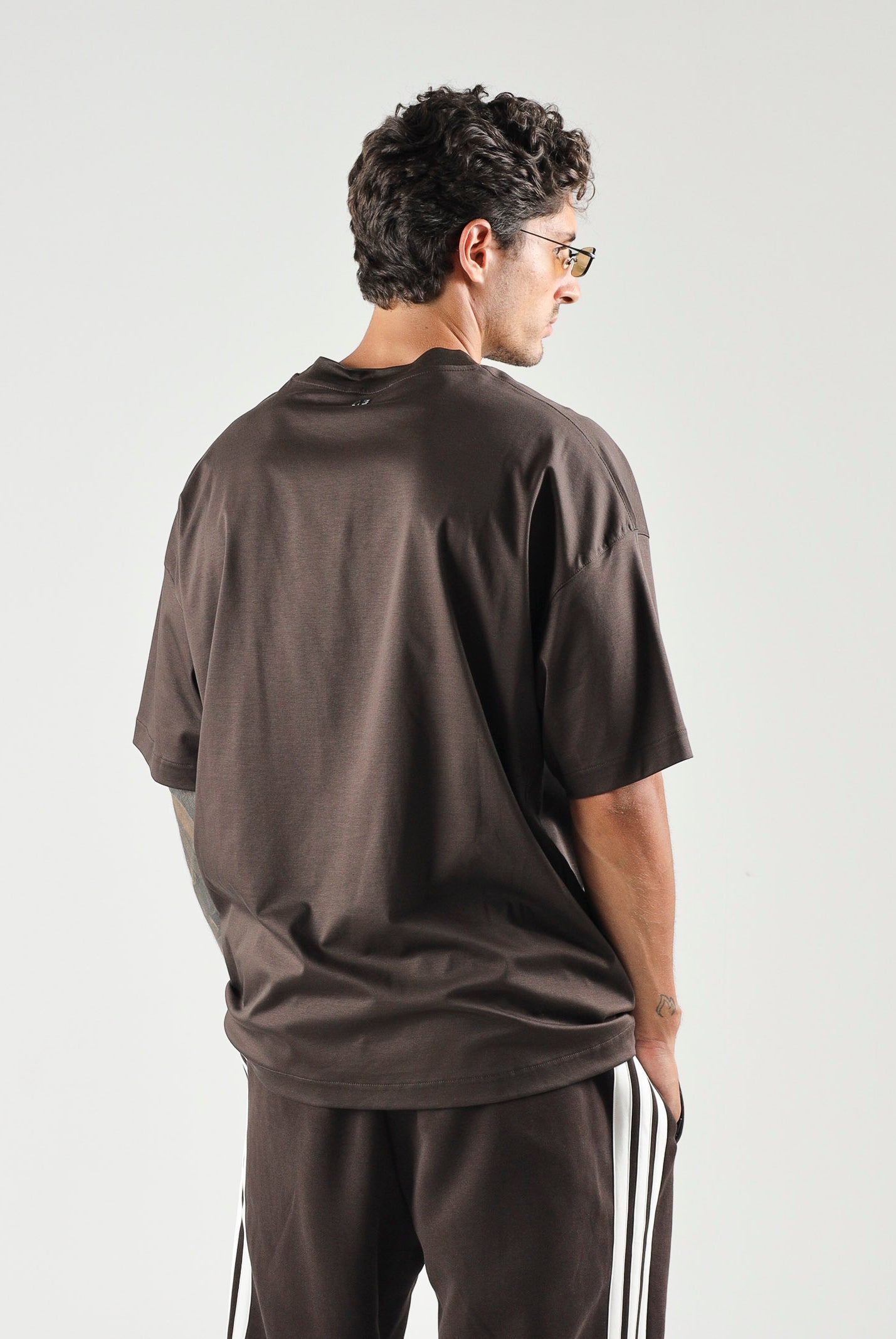 I'M BRIAN T-shirt girocollo moro da uomo in tinta unita TS3931 020 I'M BRIAN