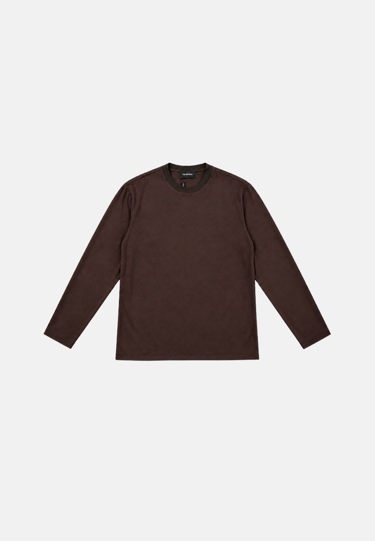 I'M BRIAN T-shirt manica lunga moro per uomo con design essenziale e vestibilità comoda. TS3932 020 I'M BRIAN
