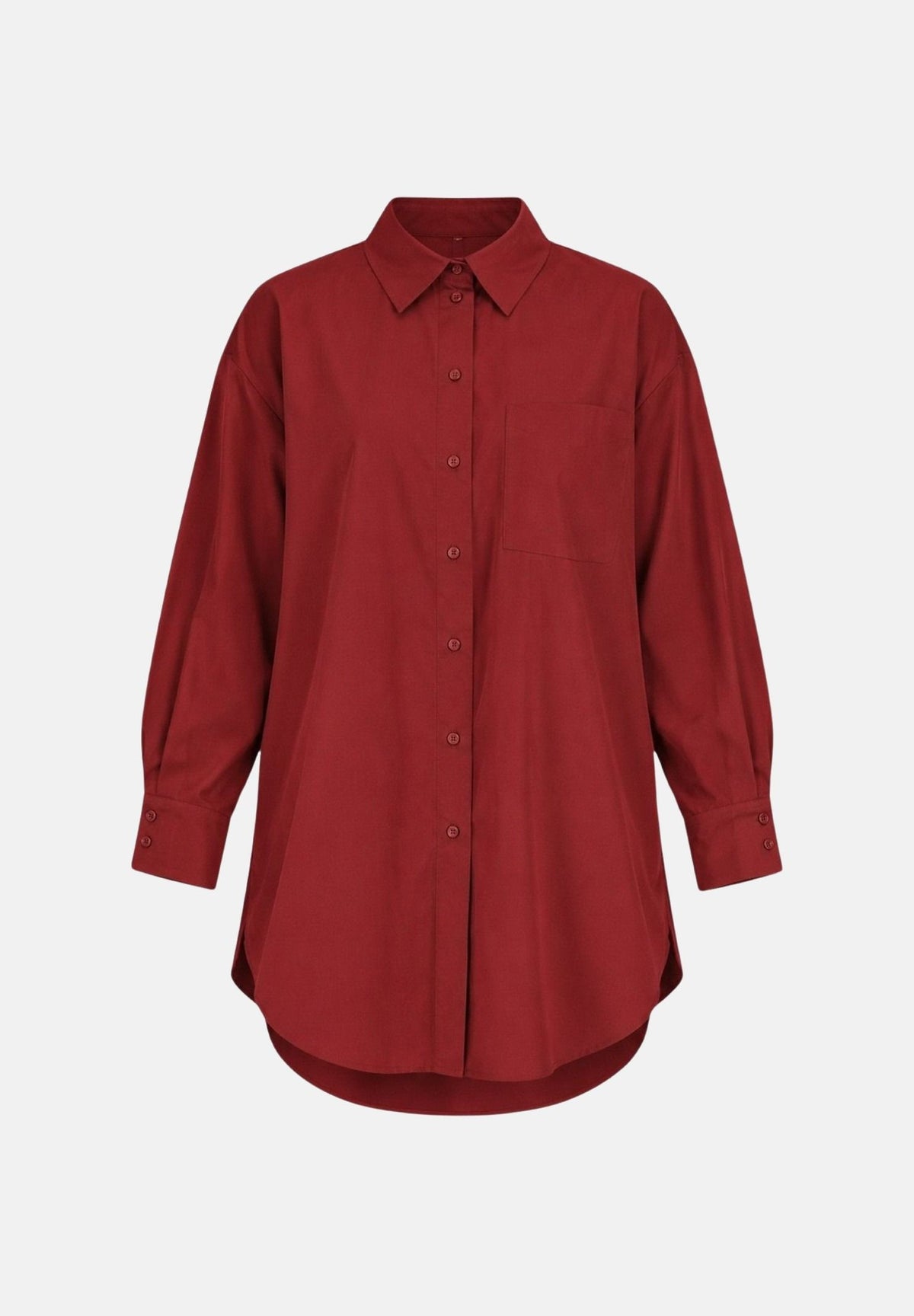 JDY Camicia a manica lunga bordeaux da donna 15311717 Cabernet JDY