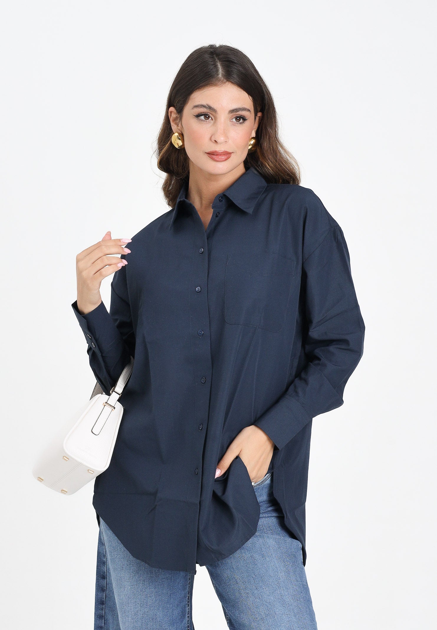 JDY Camicia a manica lunga blu da donna 15311717 TotalEclipse JDY