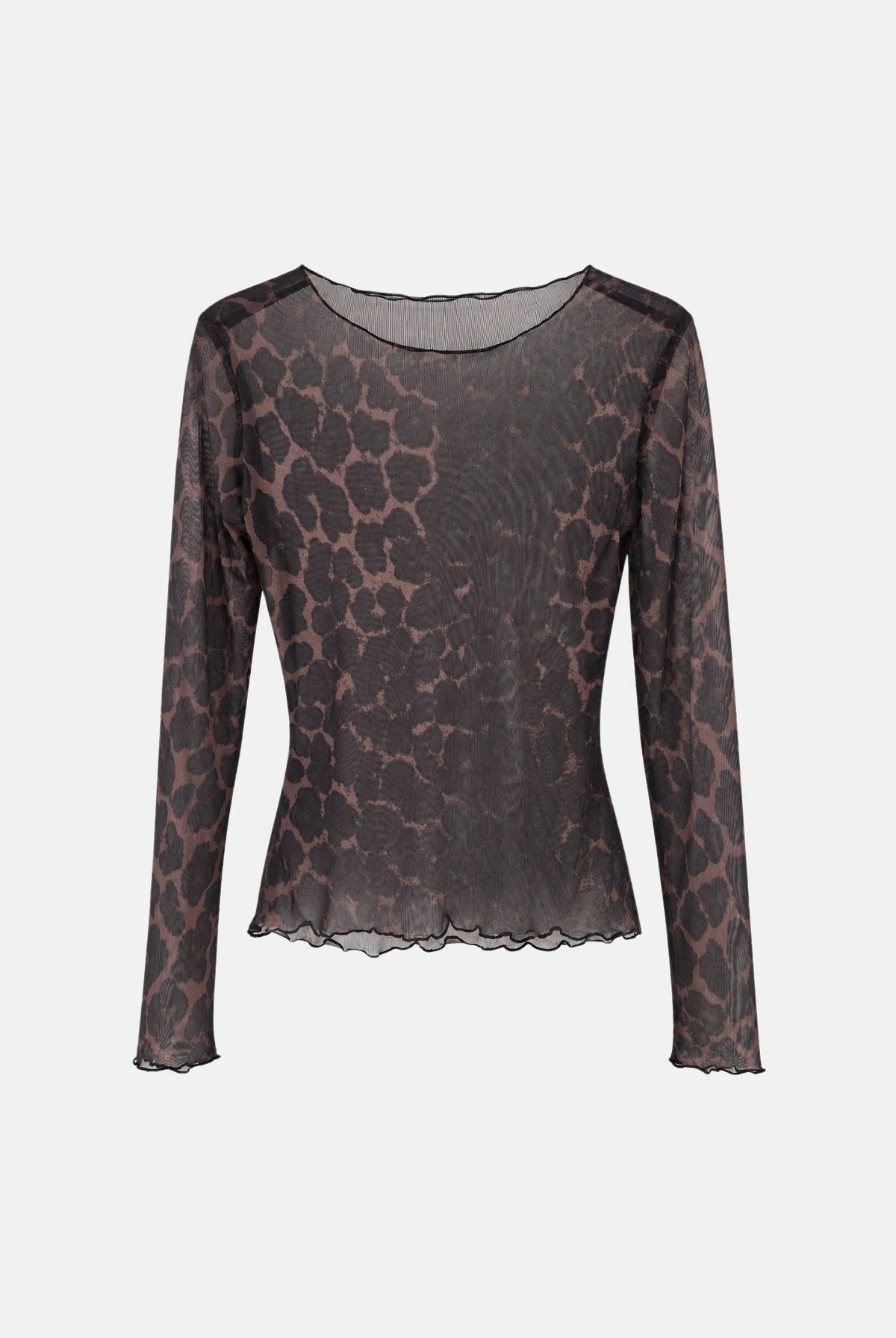 JDY Top elegante animalier da donna con trasparenze 15356004 COBE JDY