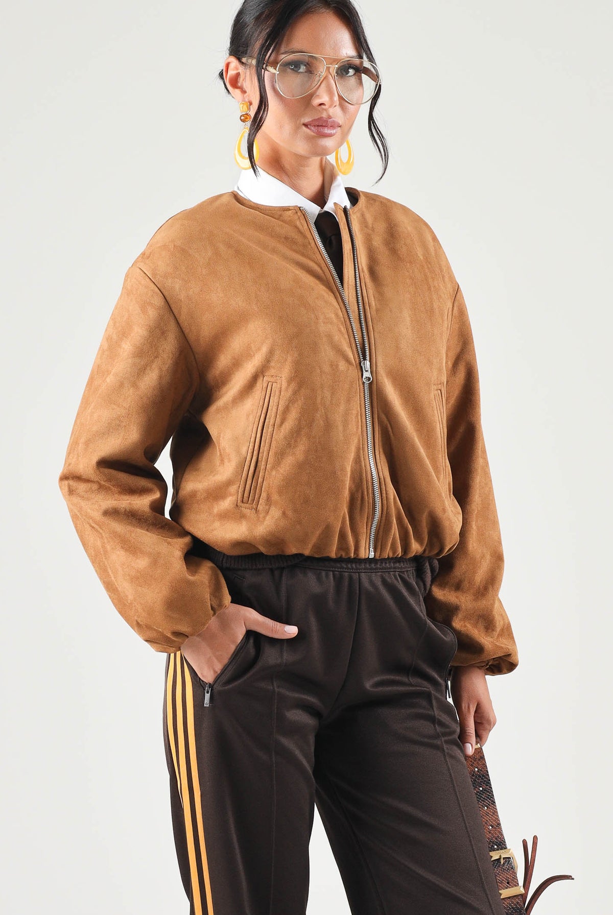 JDY Giubbotto Bomber JDYNEIL camoscio-beige da donna 15367790 COSI JDY