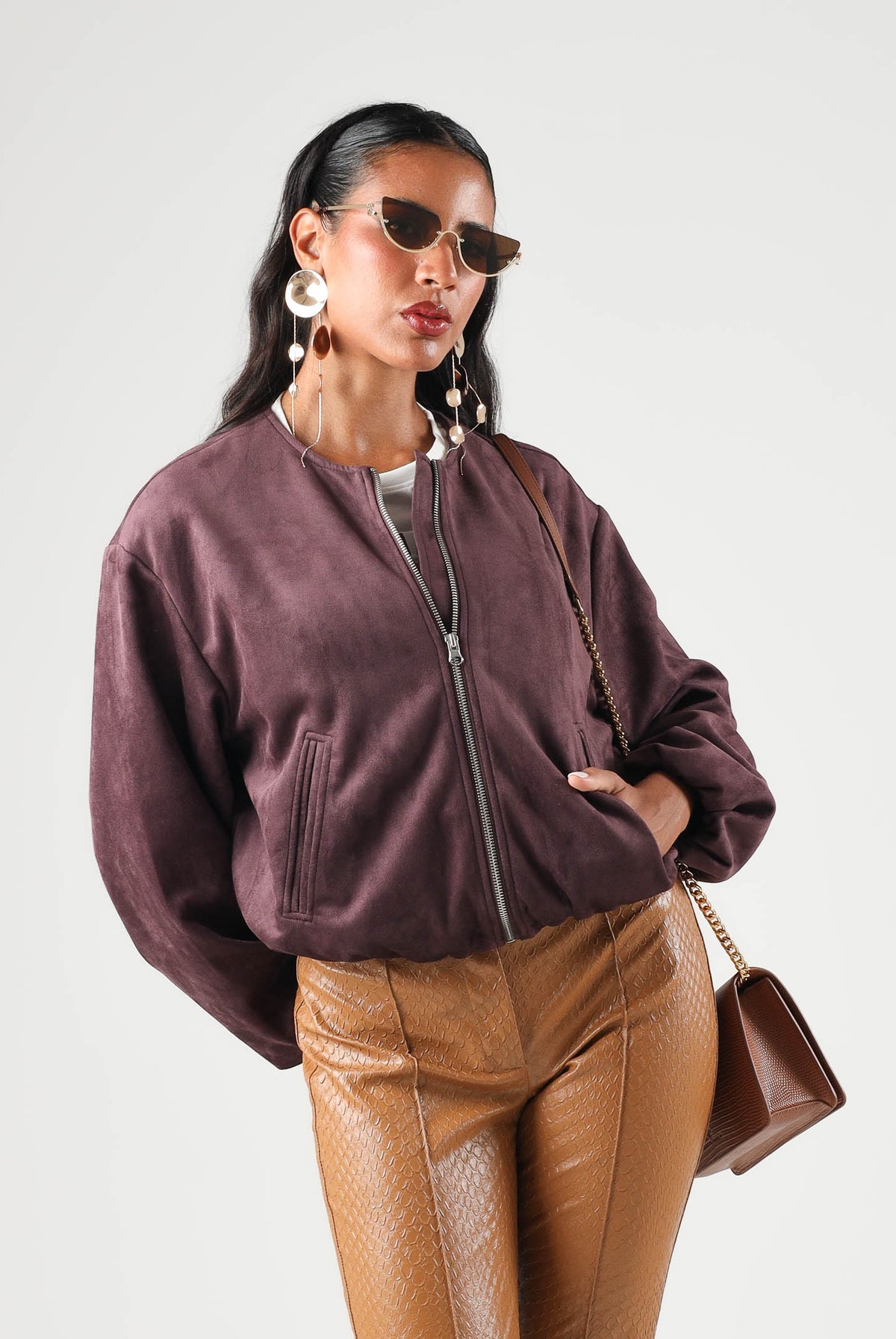 JDY Giubbotto-bomber JDYNEIL silve-fucsia da donna 15367790 HU JDY
