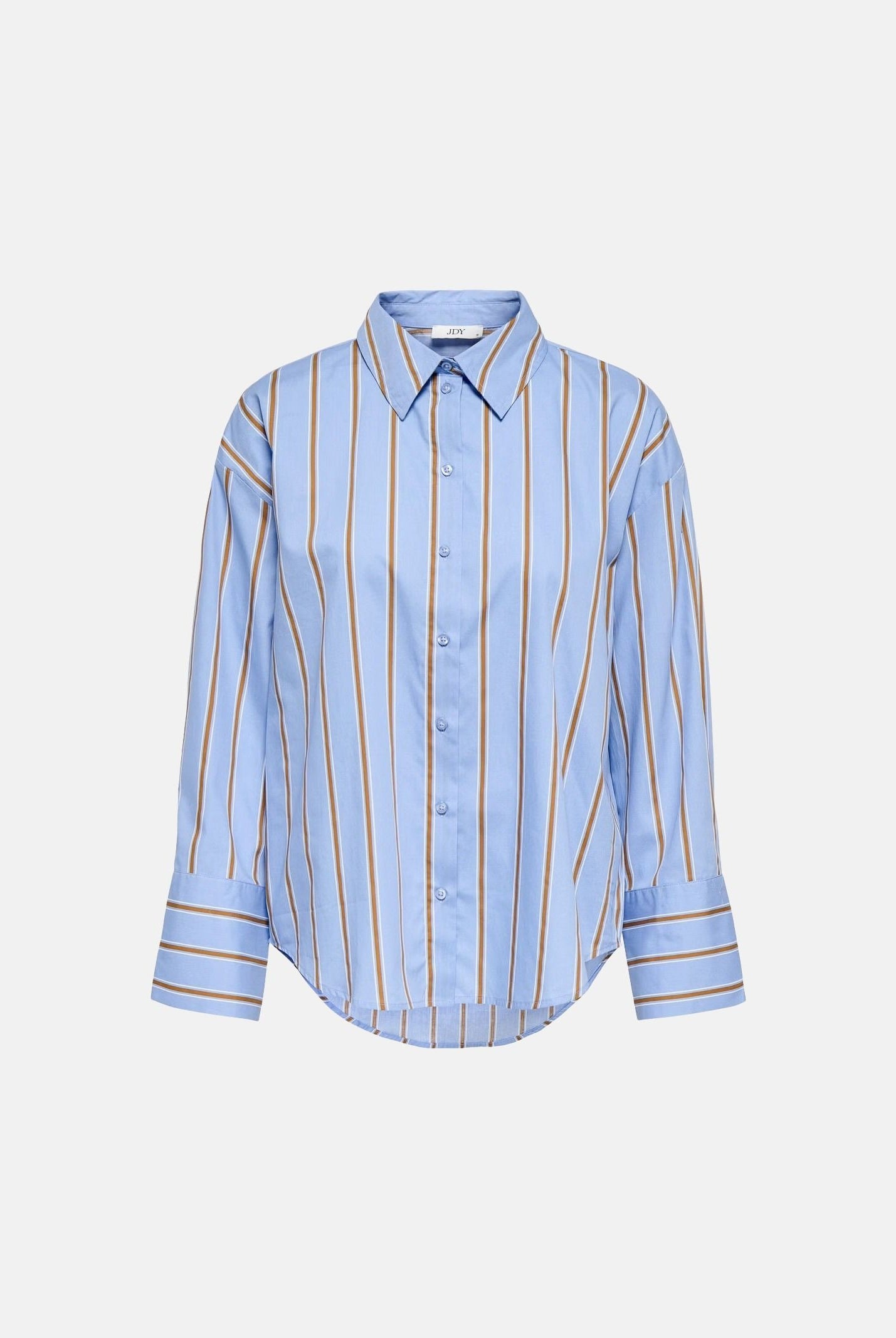 JDY Camicia JDYSERENA blue azzurro da donna con fantasia a righe verticali multicolore<BR/> 15380444 BEAI JDY