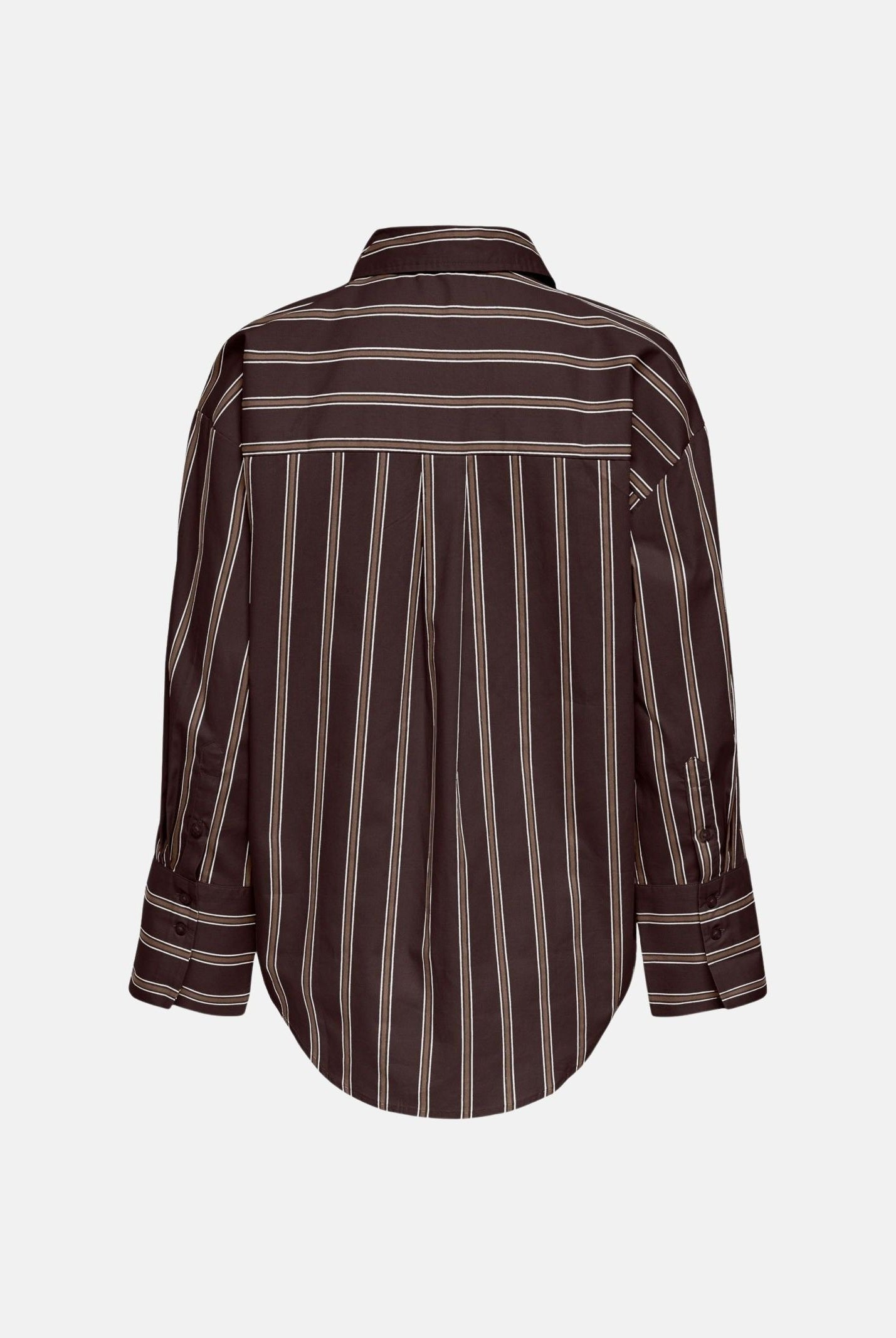 JDY Camicia JDYSERENA Chocolate Torte R marrone scuro da donna con fantasia a righe verticali multicolore. 15380444 CHTO JDY