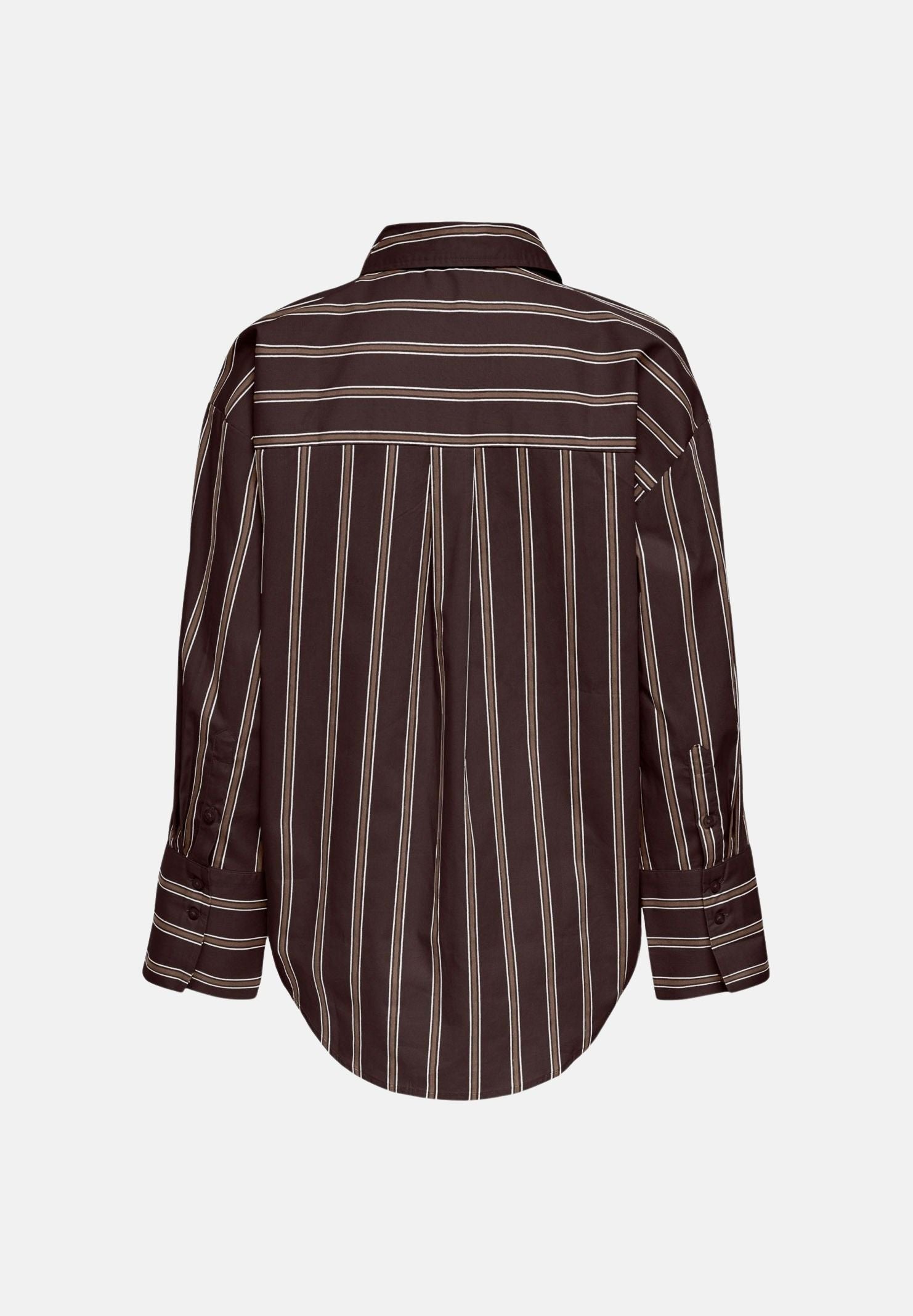 JDY Camicia JDYSERENA Chocolate Torte R marrone scuro da donna con fantasia a righe verticali multicolore. 15380444 CHTO JDY