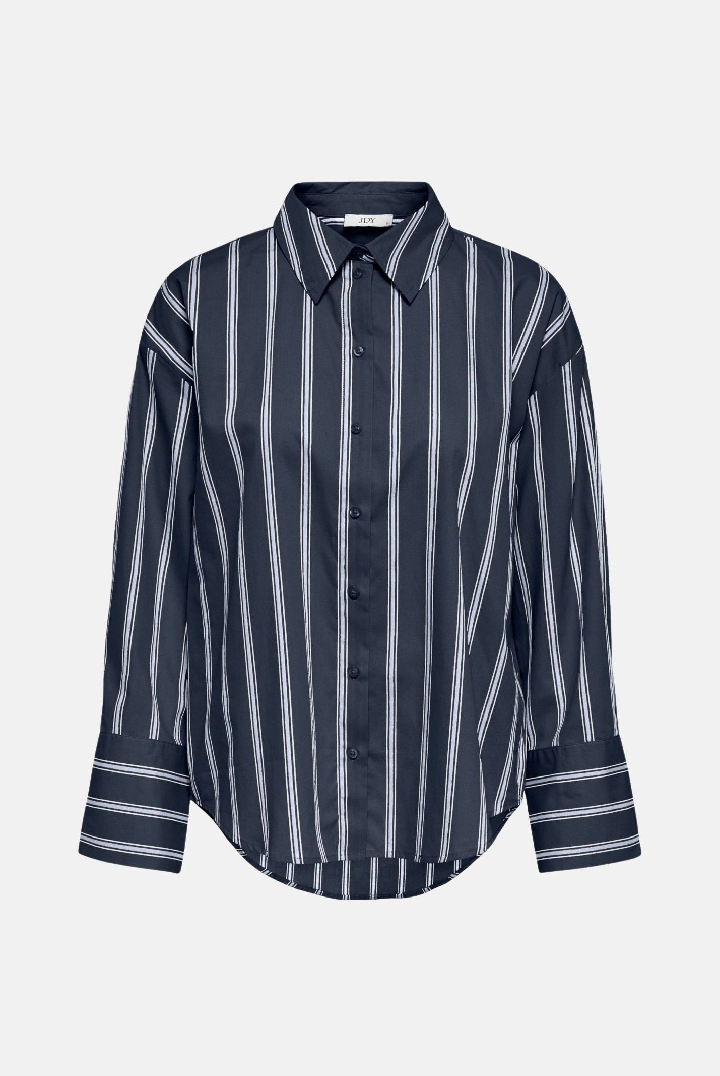 JDY Camicia JDYSERENA Navy Blazer SOFT blu da donna con fantasia a righe verticali multicolore. 15380444 NABL JDY