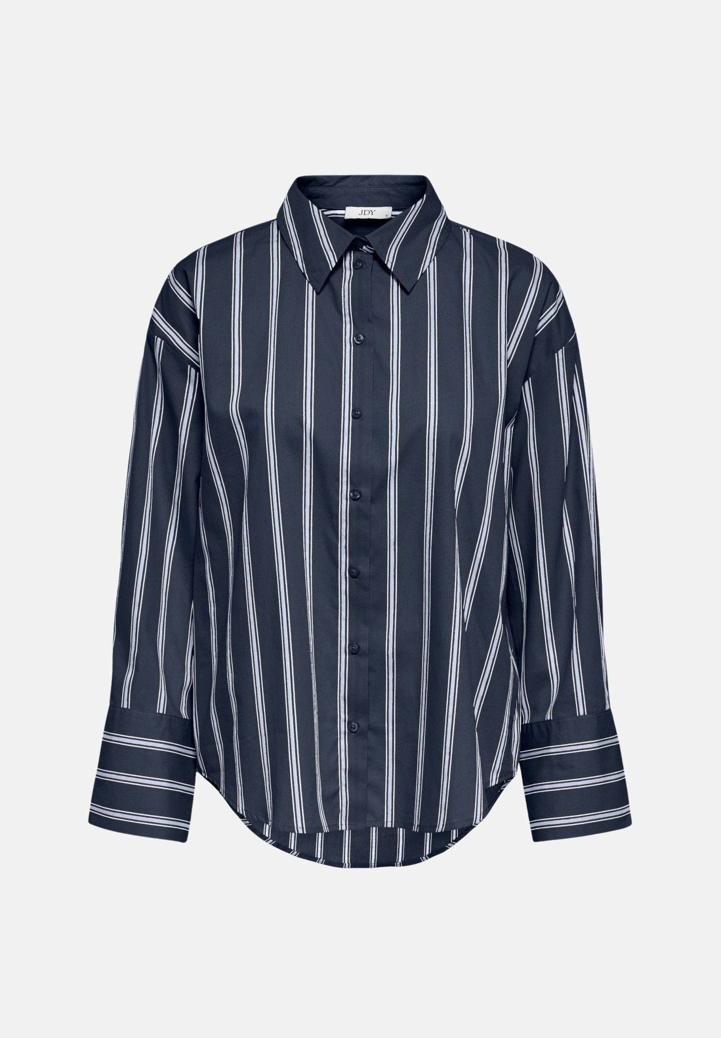 JDY Camicia JDYSERENA Navy Blazer SOFT blu da donna con fantasia a righe verticali multicolore. 15380444 NABL JDY