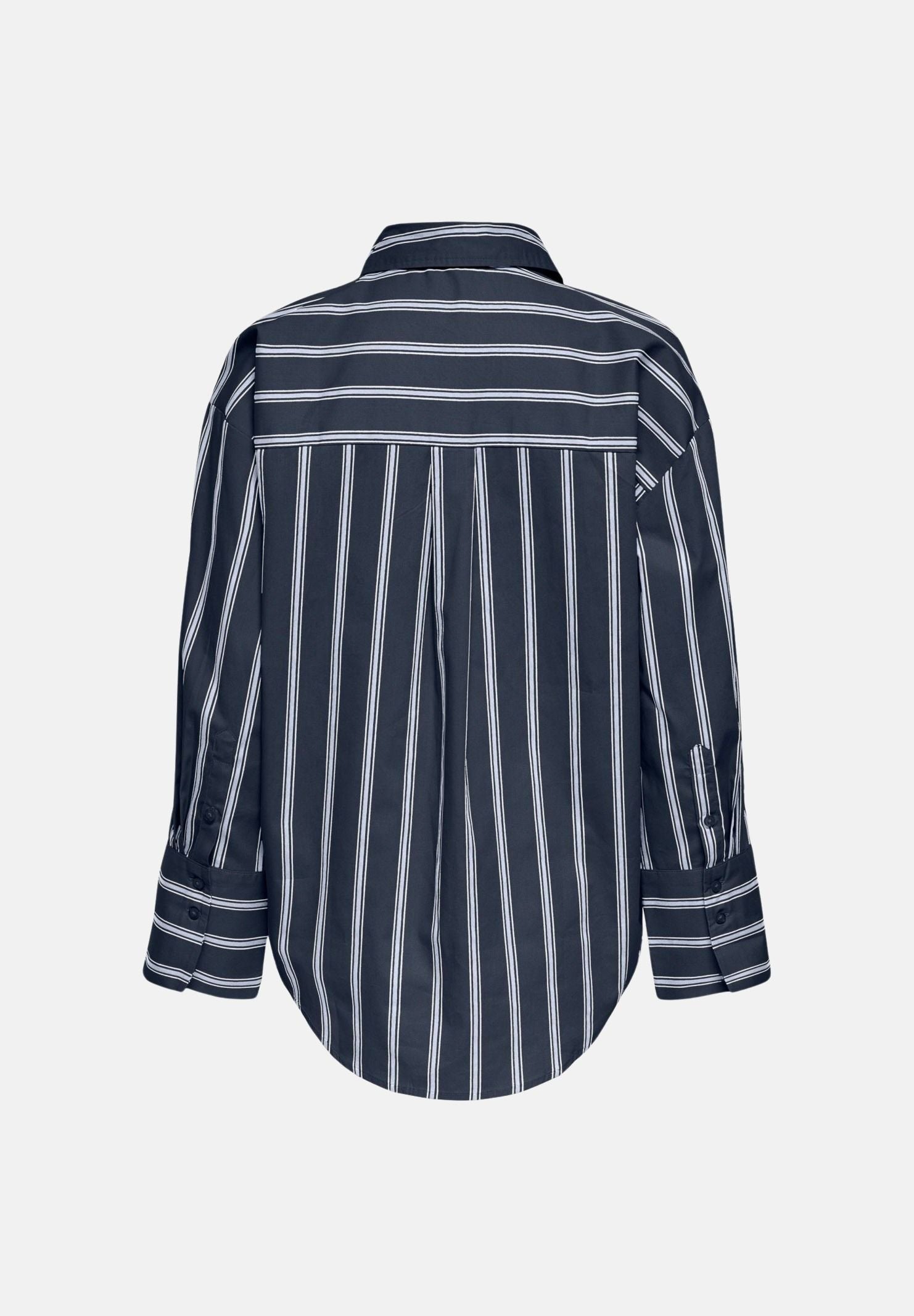 JDY Camicia JDYSERENA Navy Blazer SOFT blu da donna con fantasia a righe verticali multicolore. 15380444 NABL JDY