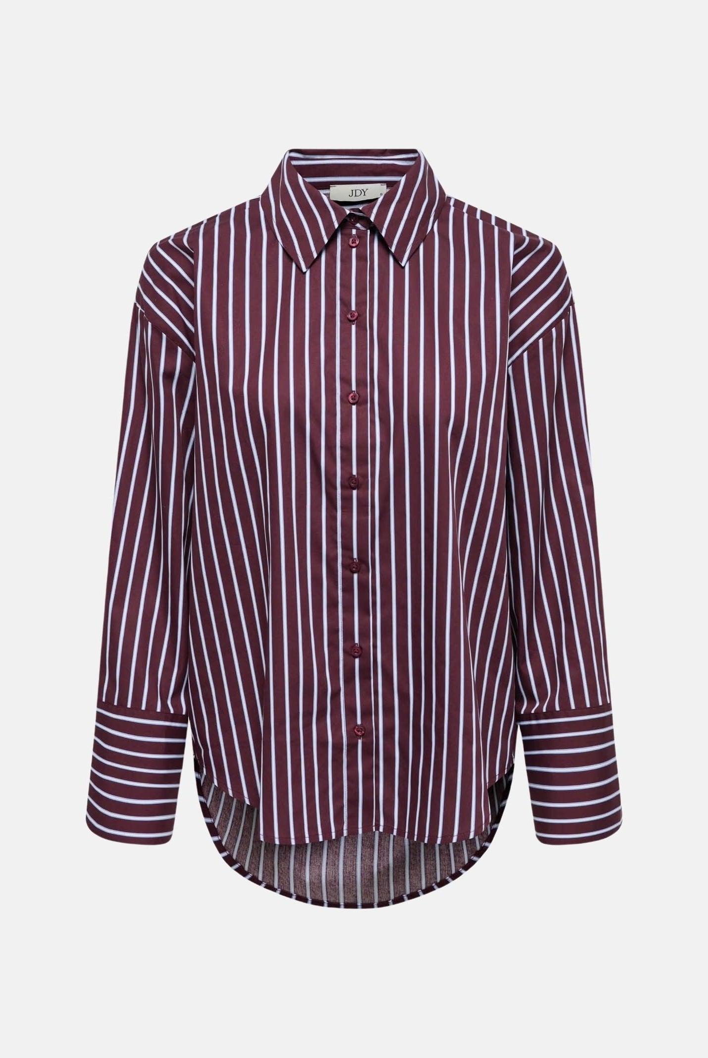 JDY Camicia JDYSERENA Port Royale, bordeaux, da donna con fantasia a righe verticali 15380444 PO JDY