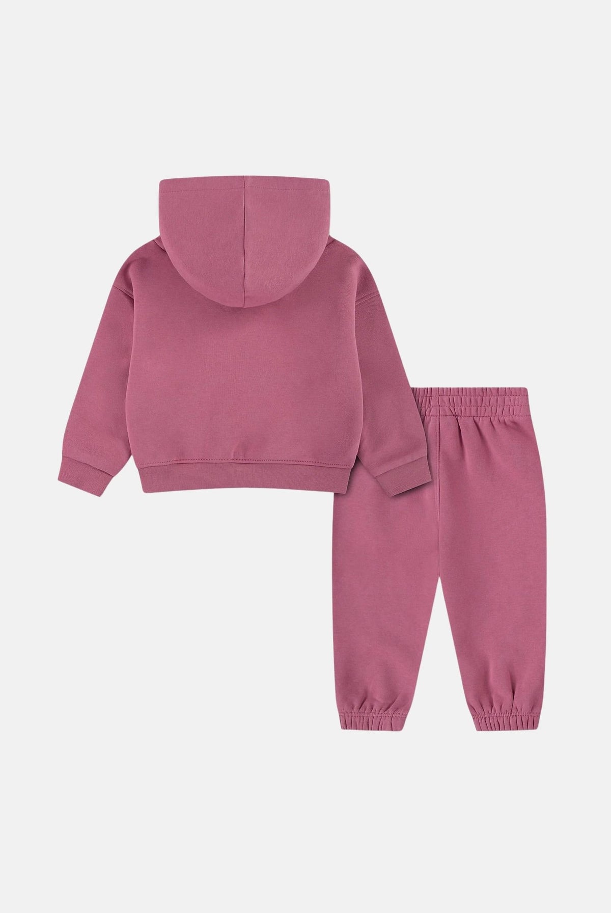 JORDAN Tuta All Star rosa per neonato con felpa con cappuccio, tasca a marsupio e pantaloni coordinati. 15G258 P9I JORDAN