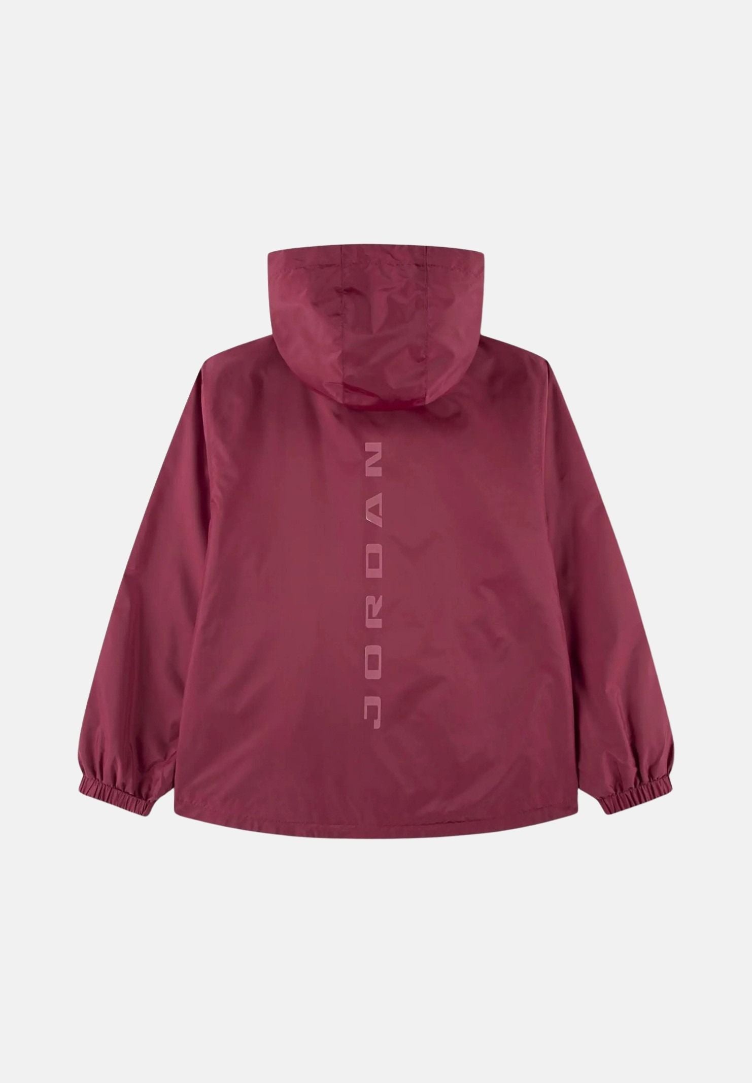 JORDAN Giacca a vento rosa da bambina con cappuccio protettivo e pannelli laterali trapuntati 45F912 ADZ JORDAN