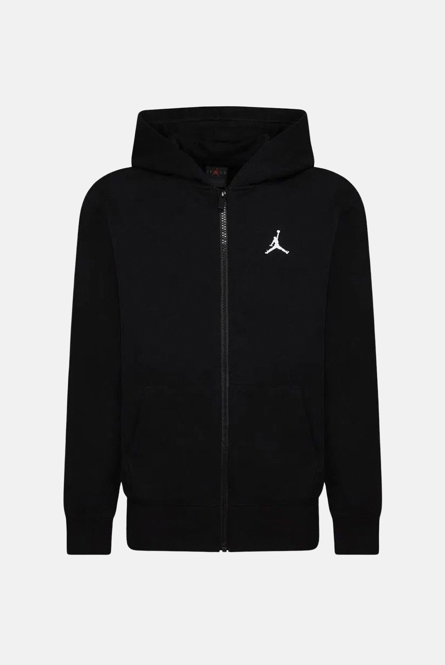 JORDAN Felpa con zip MJ Brooklyn nera per bambino e bambina 95D388 023 JORDAN