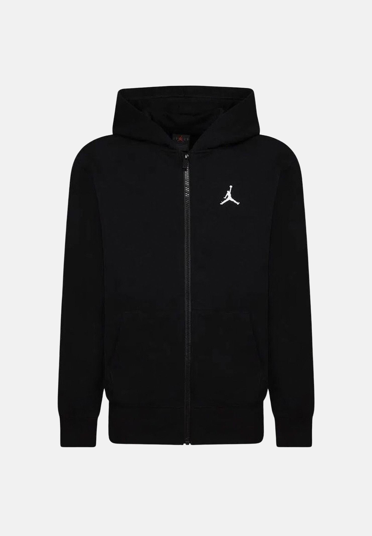 JORDAN Felpa con zip MJ Brooklyn nera per bambino e bambina 95D388 023 JORDAN