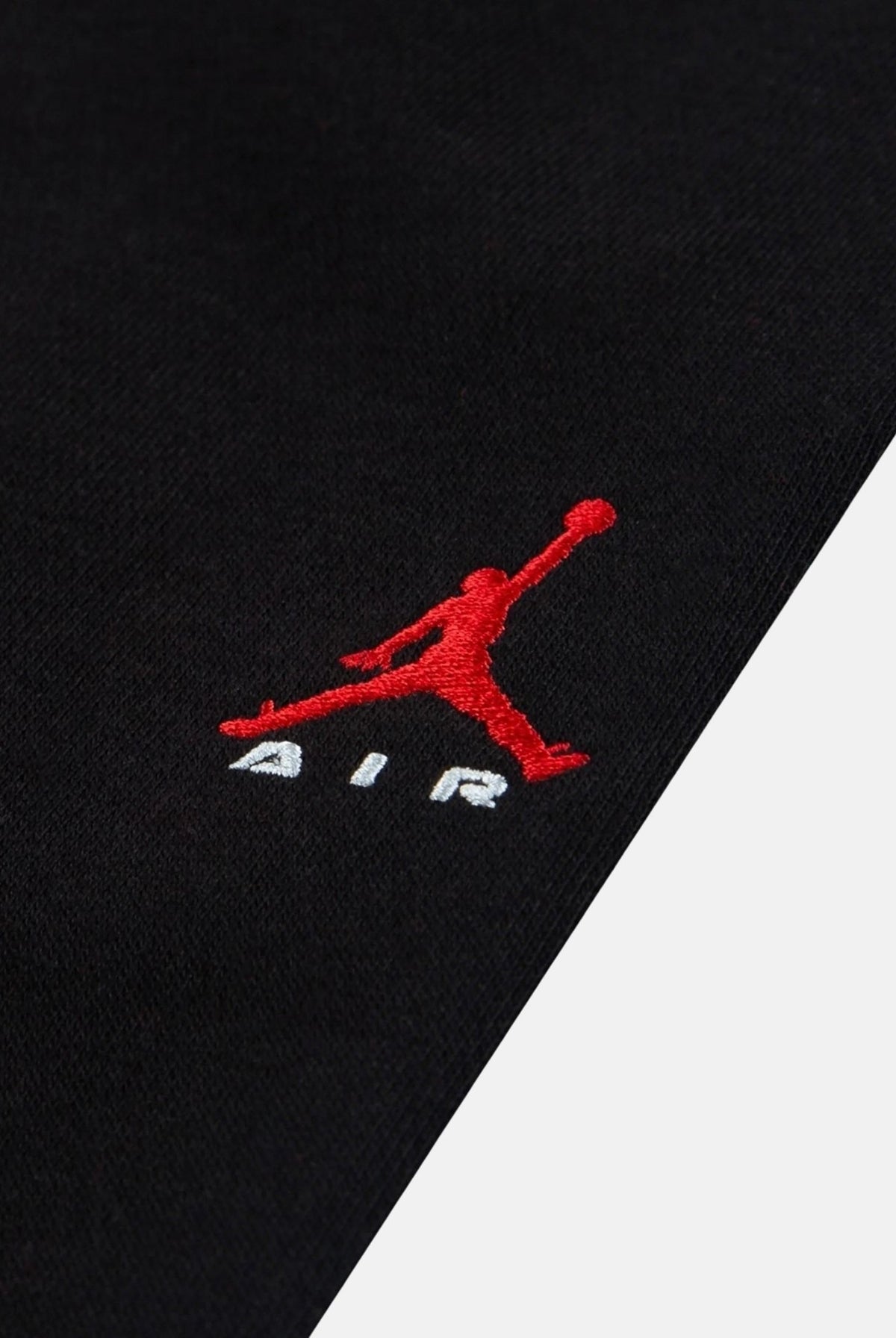 JORDAN Pantaloni BROOKLYN Black neri per bambino e bambina, con logo Jumpman rosso, vita elasticizzata e gamba comoda.<BR/> 95G056 023 JORDAN