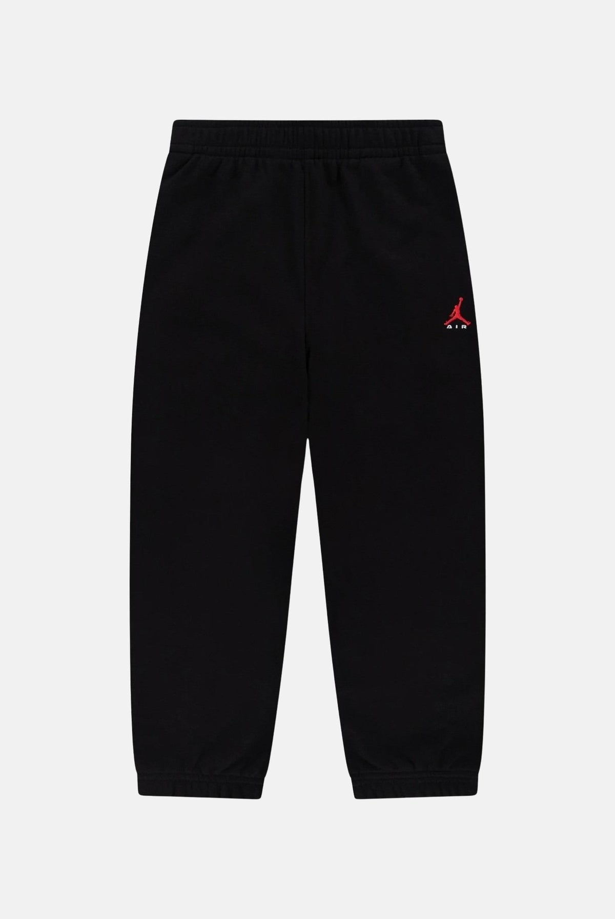 JORDAN Pantaloni BROOKLYN Black neri per bambino e bambina, con logo Jumpman rosso, vita elasticizzata e gamba comoda.<BR/> 95G056 023 JORDAN