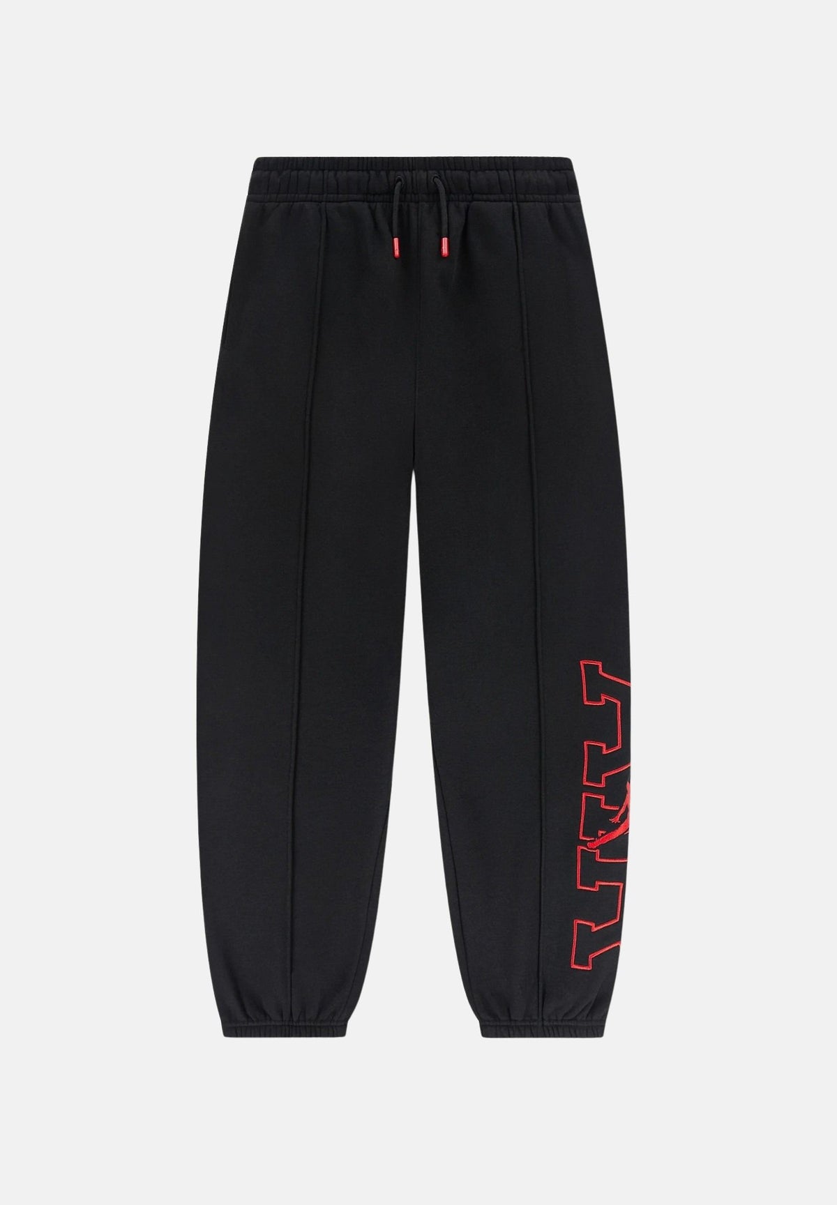 JORDAN Pantaloni sportivi neri per bambino e bambina con coulisse in vita e stampe logo laterali a contrasto. 95G282 023 JORDAN