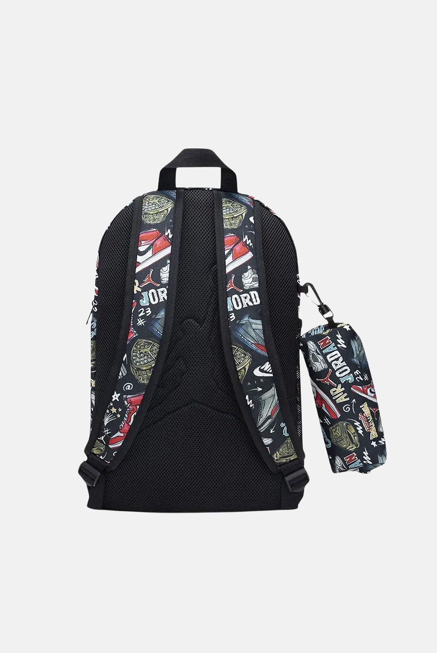 JORDAN Zaino BIG KIDS' AIR RAID BACKPACK multicolor per uomo e bambino con fantasia all-over grafica 9A9250 KR5 JORDAN
