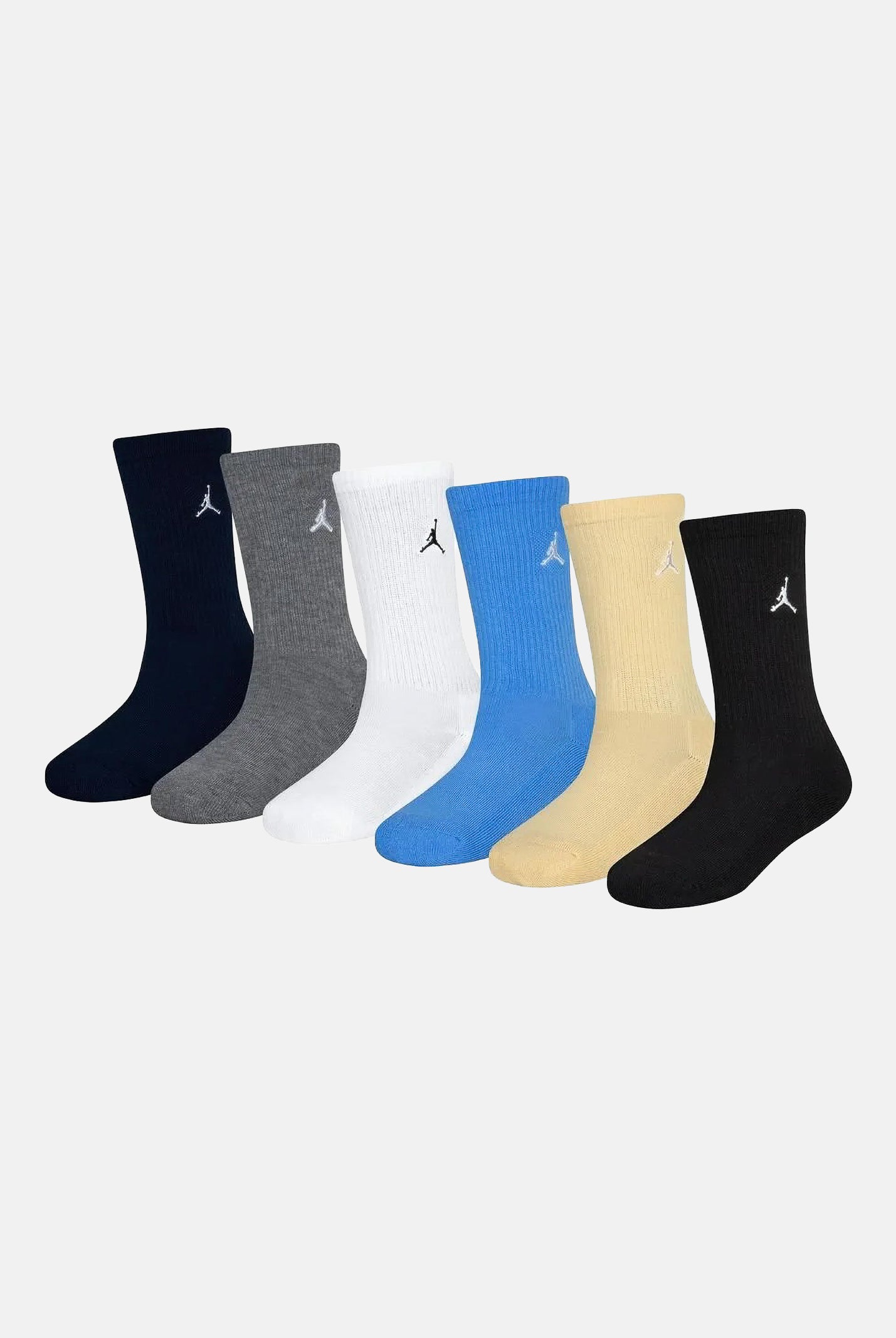 JORDAN Calzini EVERYDAY CREW SOCKS 6 PACK multicolore da bambino BJ0583 695 JORDAN