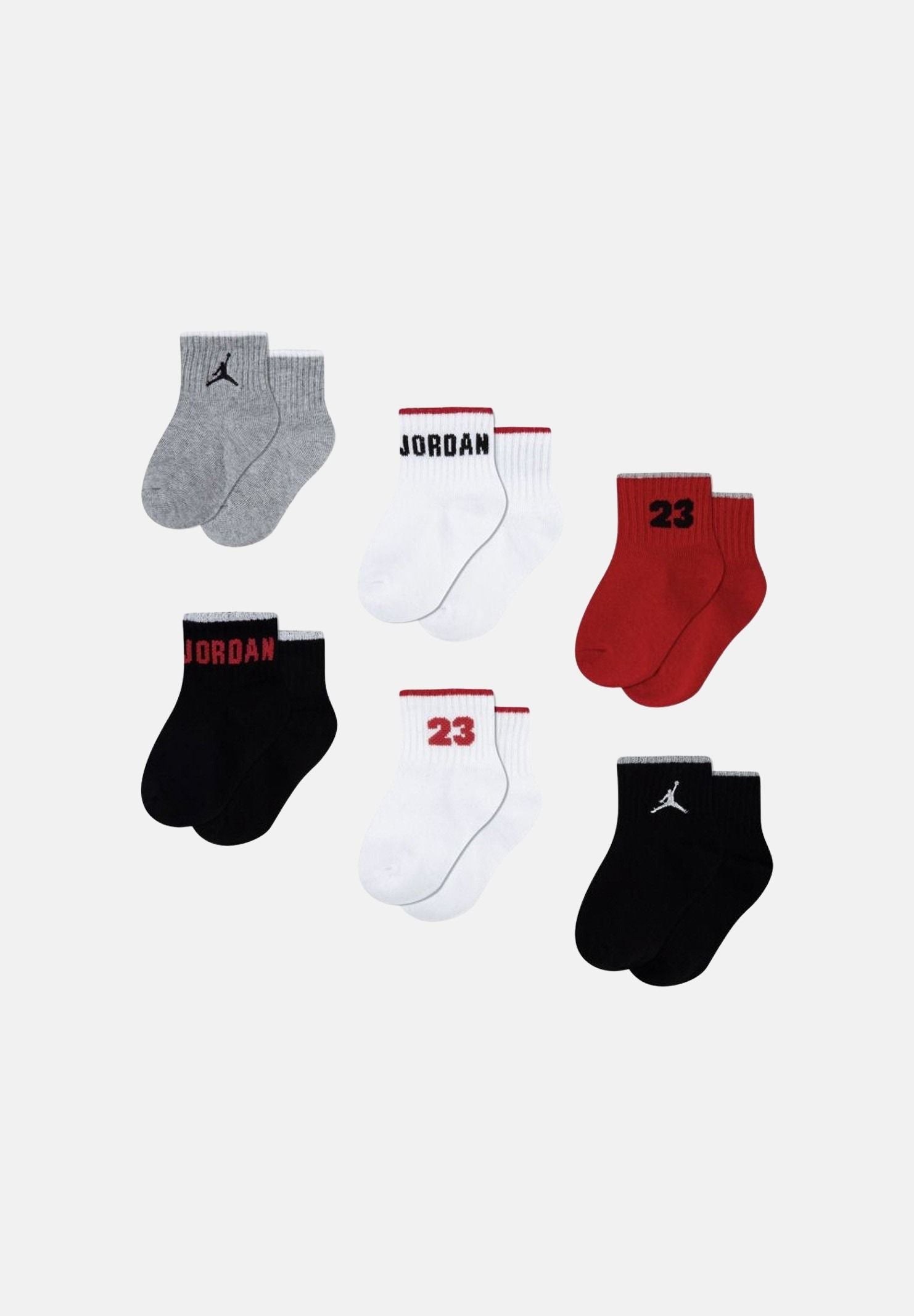 JORDAN Calzini JORDAN LEGACY multicolor da neonato con logo Jumpman NJ0362 R78 JORDAN