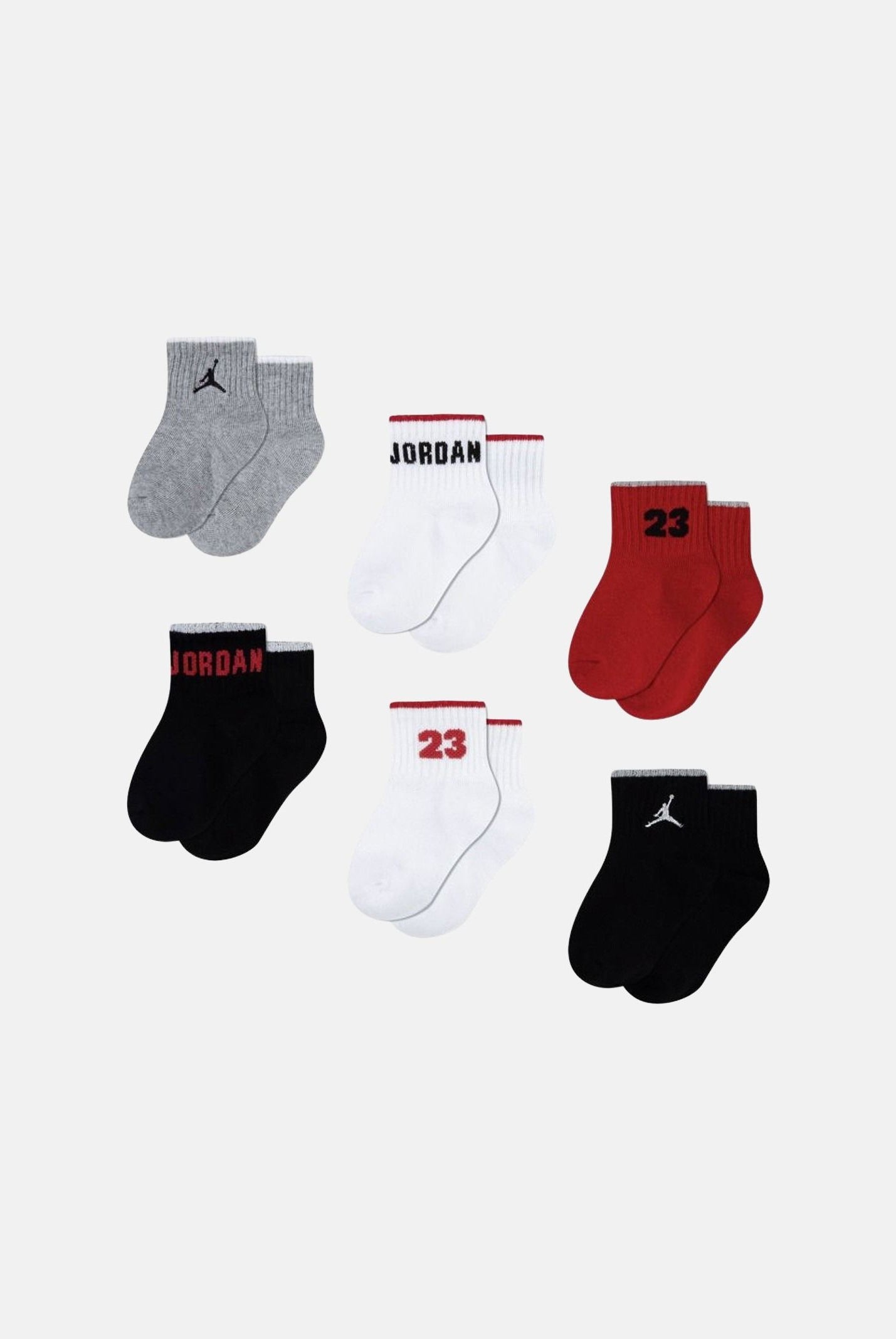 JORDAN Calzini JORDAN LEGACY multicolor da neonato con logo Jumpman NJ0362 R78 JORDAN