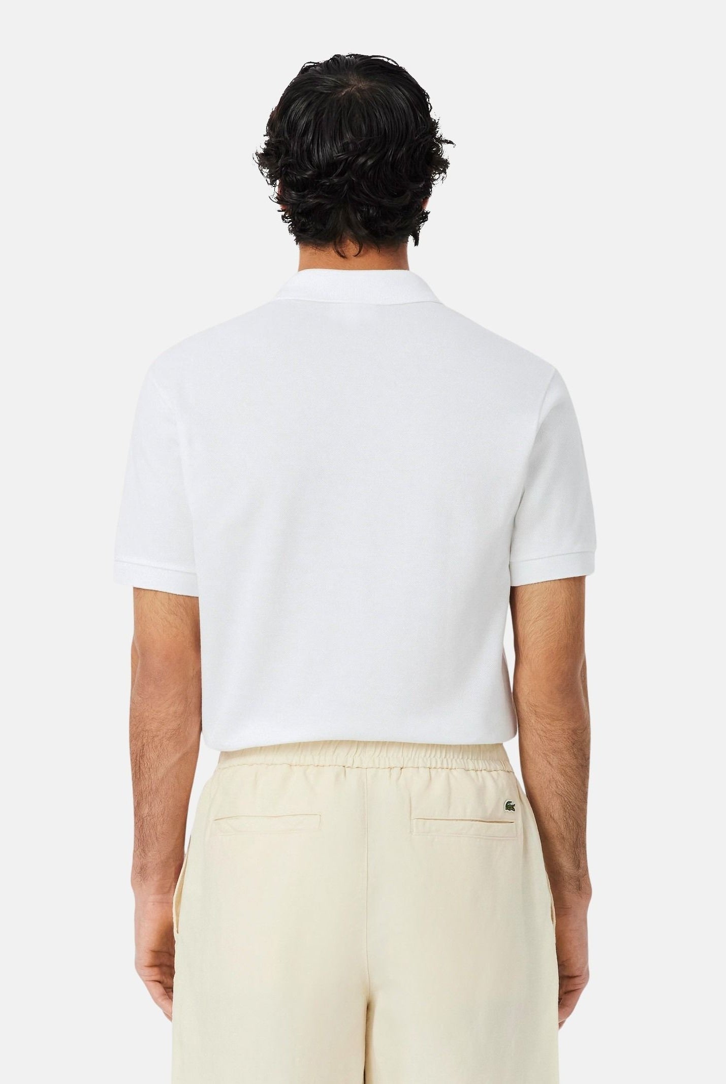 LACOSTE Polo bianca per uomo e donna con patch logo coccodirllo 1212 001 LACOSTE