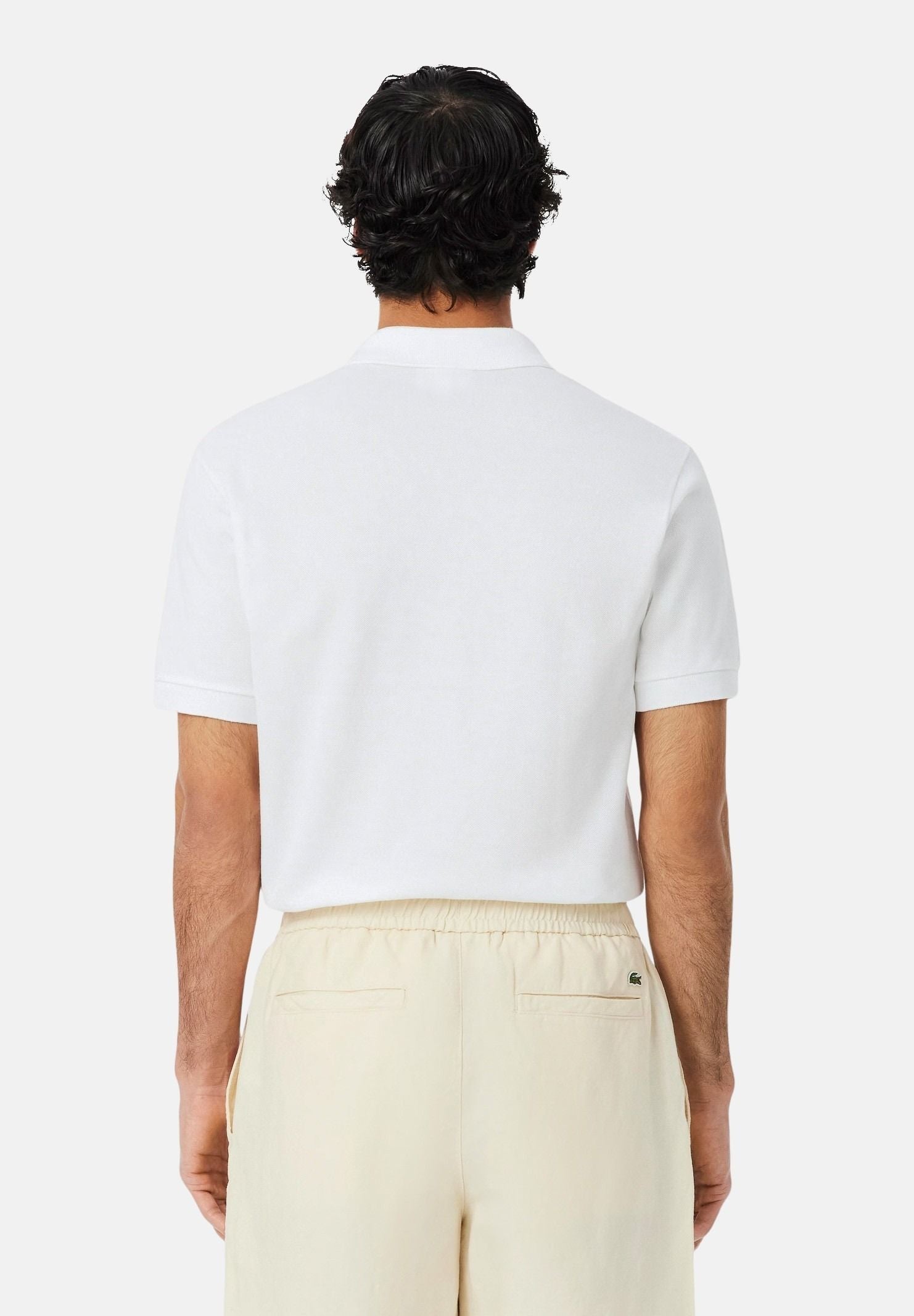 LACOSTE Polo bianca per uomo e donna con patch logo coccodirllo 1212 001 LACOSTE