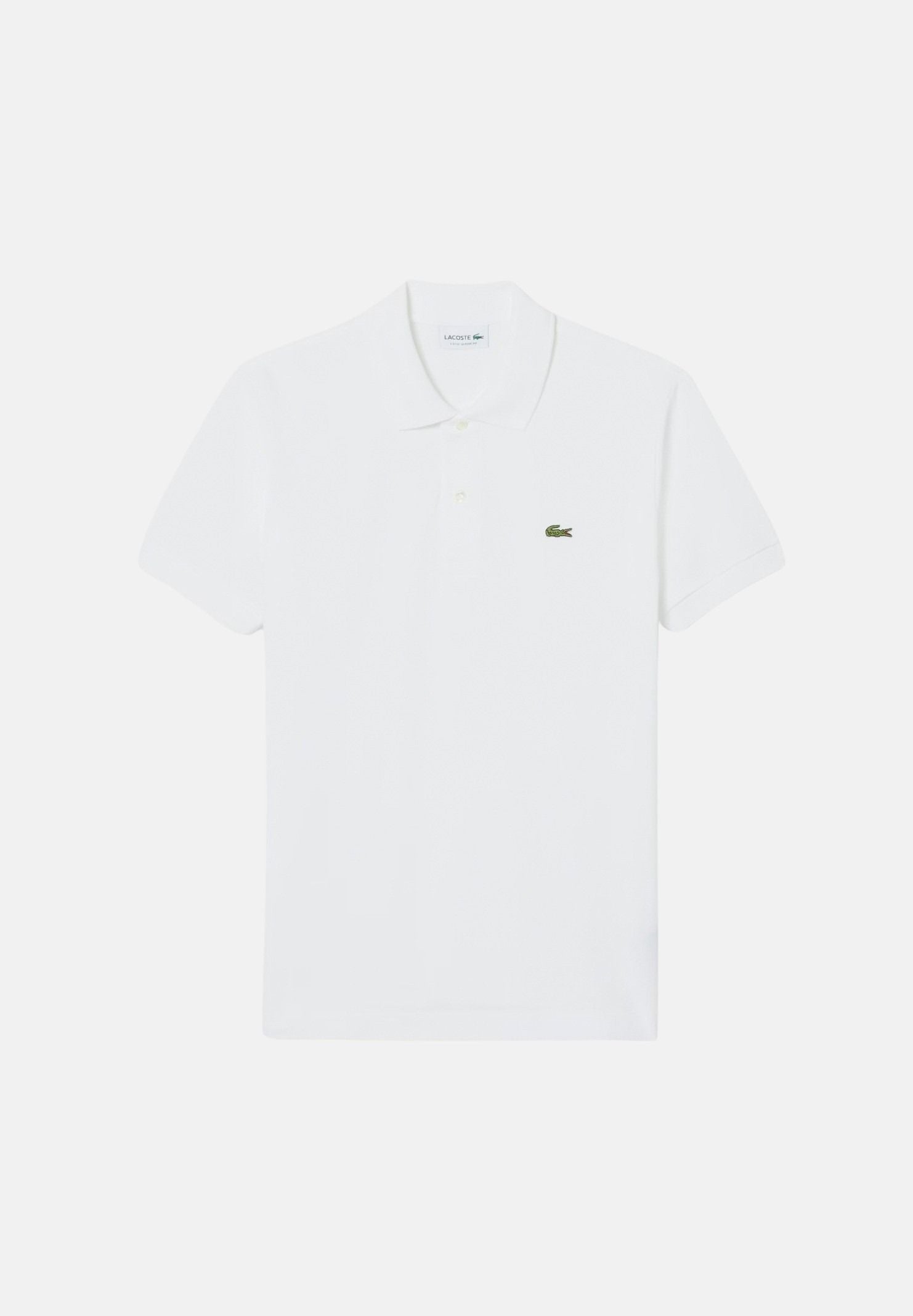 LACOSTE Polo bianca per uomo e donna con patch logo coccodirllo 1212 001 LACOSTE