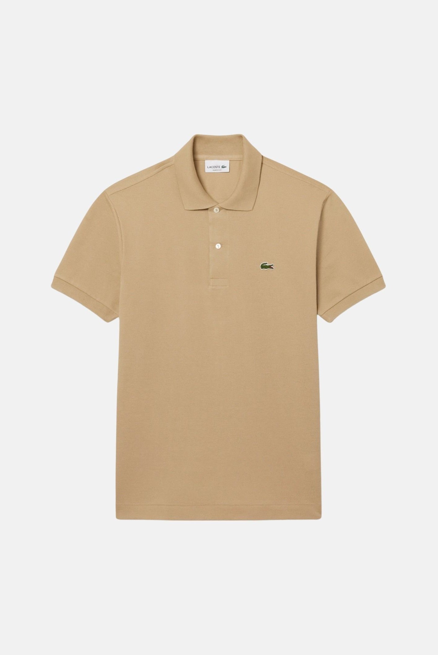 LACOSTE Polo beige per uomo e donna con patch logo coccodirllo 1212 02S LACOSTE
