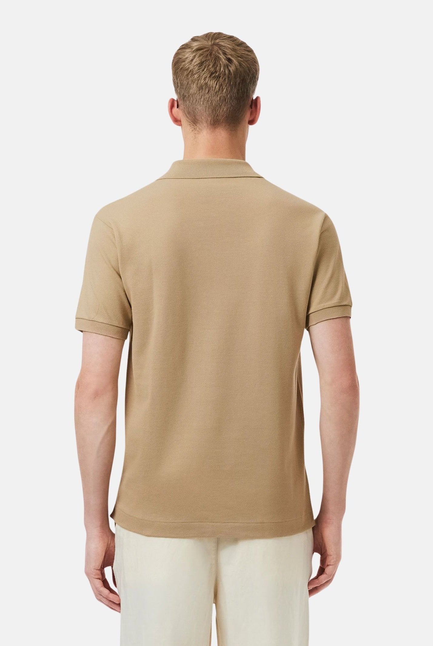 LACOSTE Polo beige per uomo e donna con patch logo coccodirllo 1212 02S LACOSTE