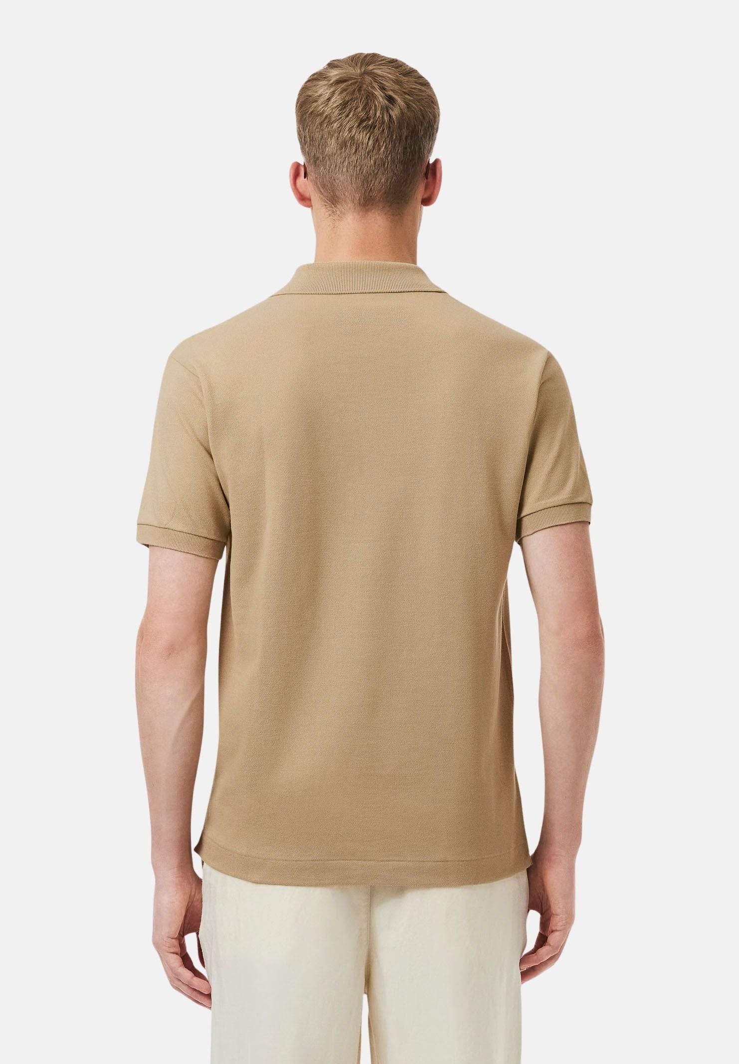 LACOSTE Polo beige per uomo e donna con patch logo coccodirllo 1212 02S LACOSTE