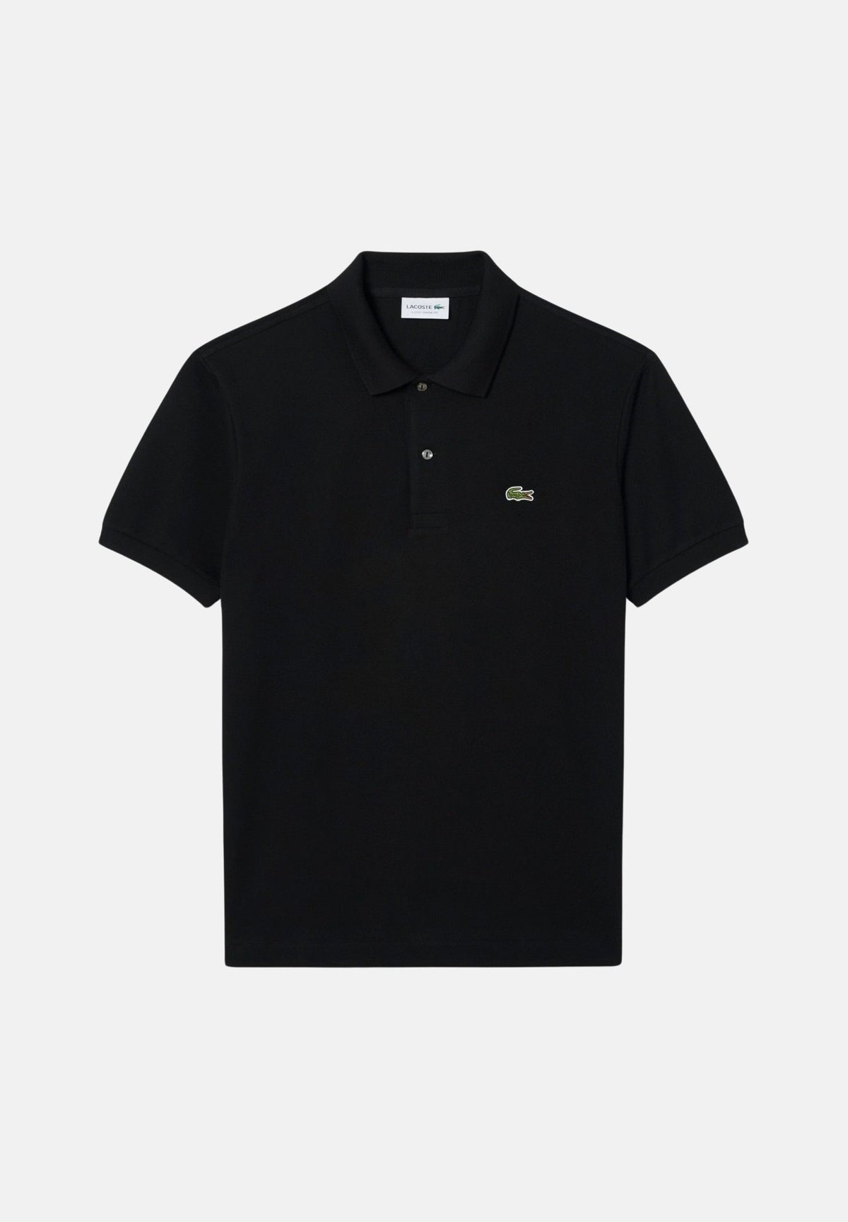 LACOSTE Polo nera per uomo e donna con patch logo coccodrilo 1212 031 LACOSTE