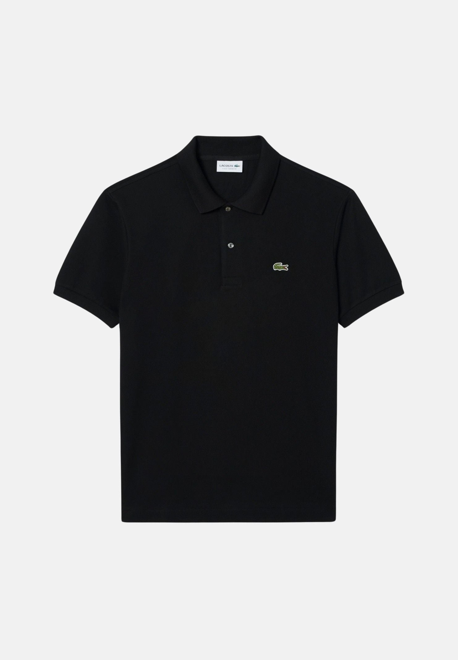 LACOSTE Polo nera per uomo e donna con patch logo coccodrilo 1212 031 LACOSTE