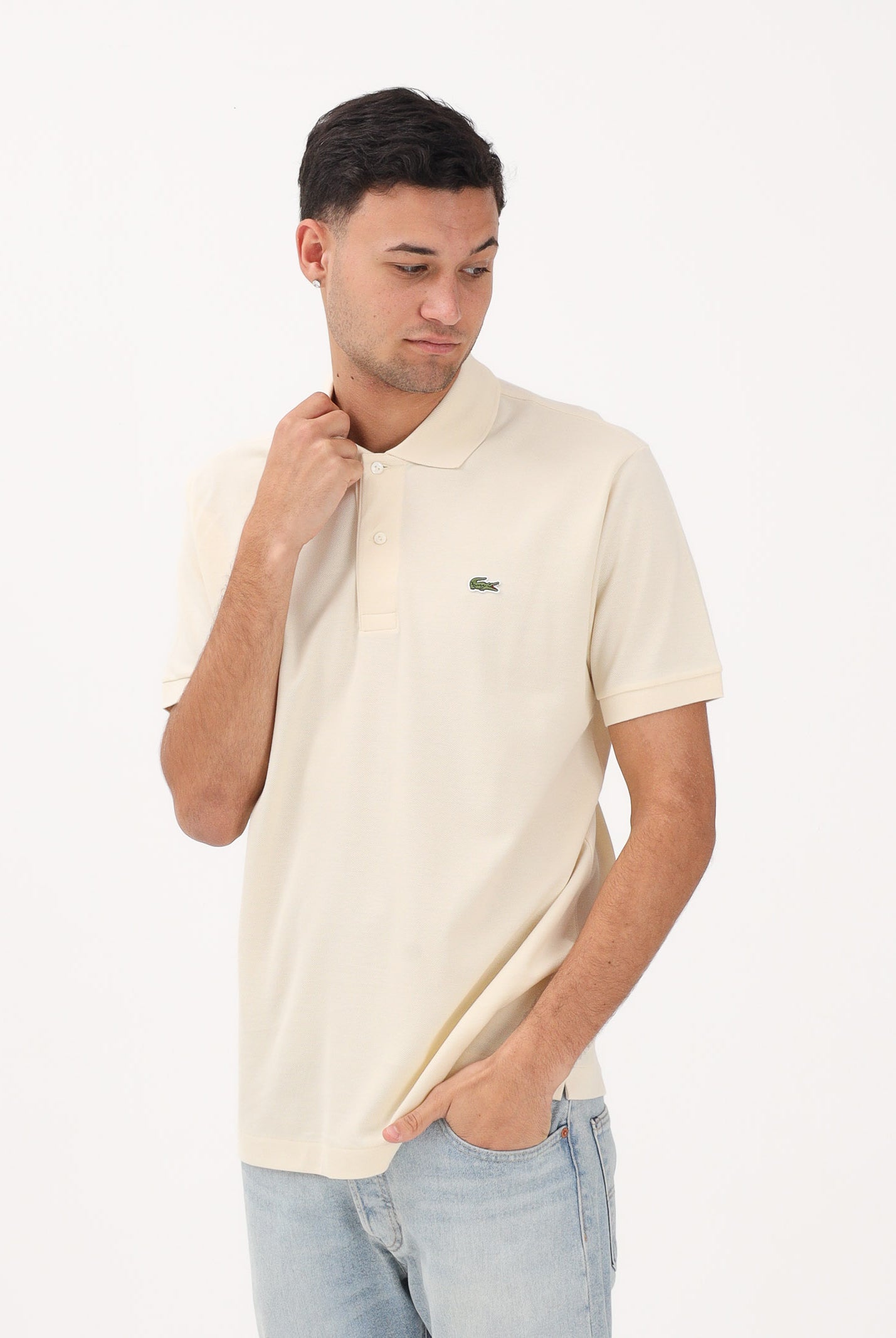 LACOSTE Polo panna per uomo e donna con patch logo coccodirllo 1212 056 LACOSTE