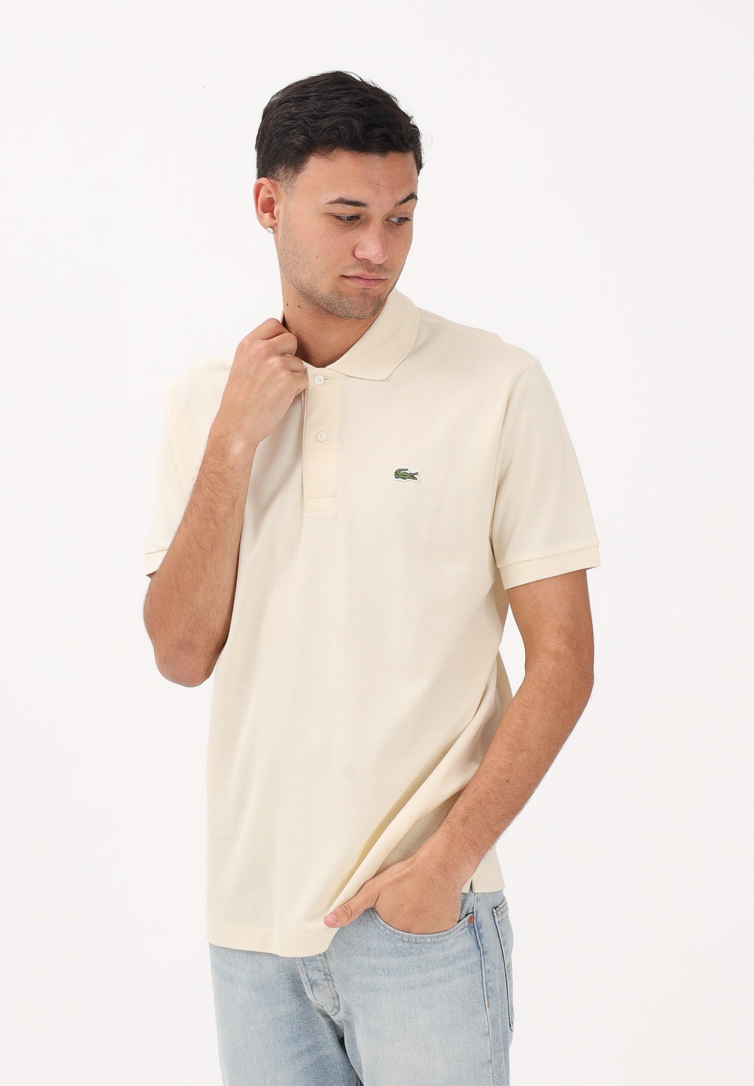 LACOSTE Polo panna per uomo e donna con patch logo coccodirllo 1212 056 LACOSTE