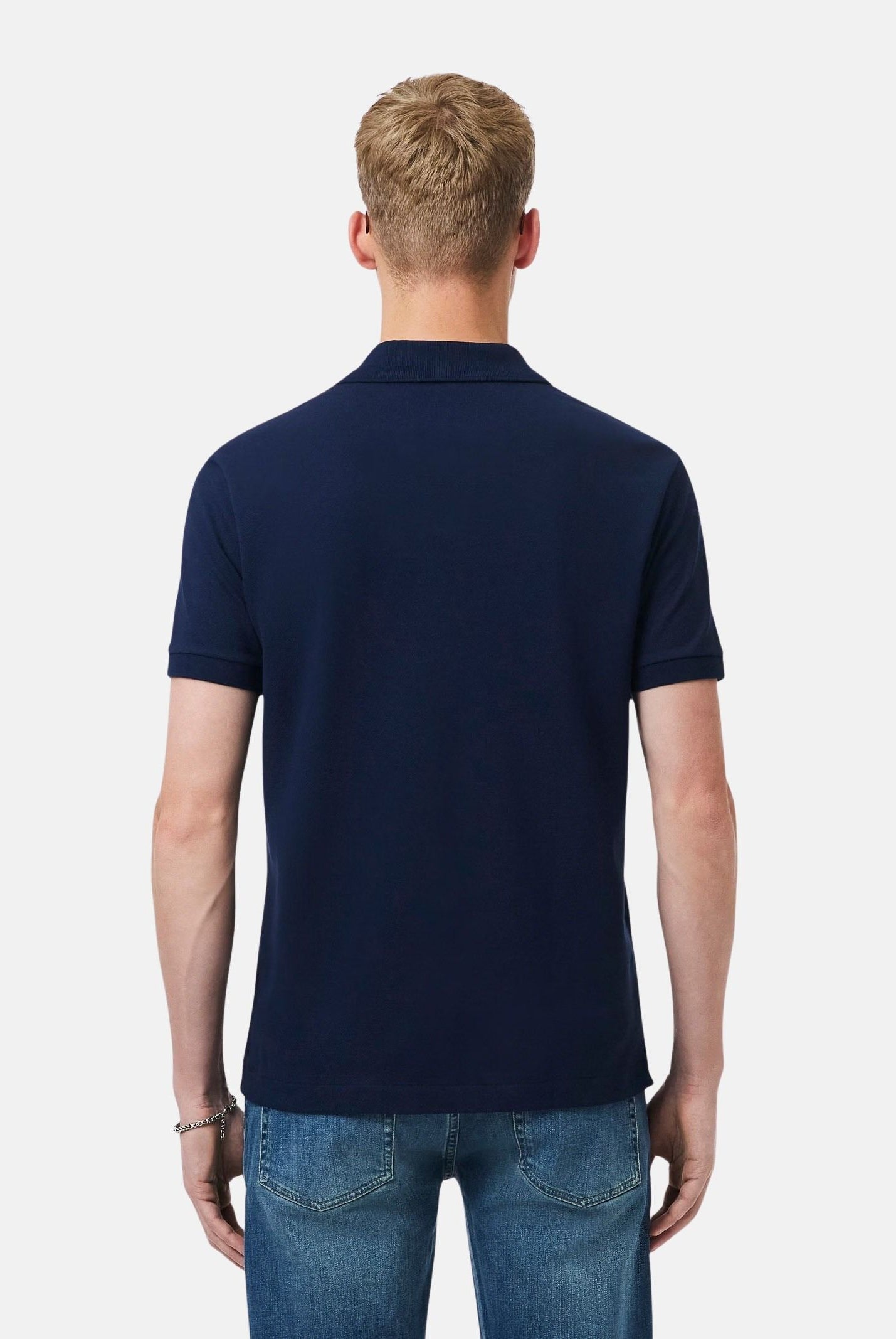 LACOSTE Polo blu per uomo e donna con patch logo coccodirllo 1212 166 LACOSTE