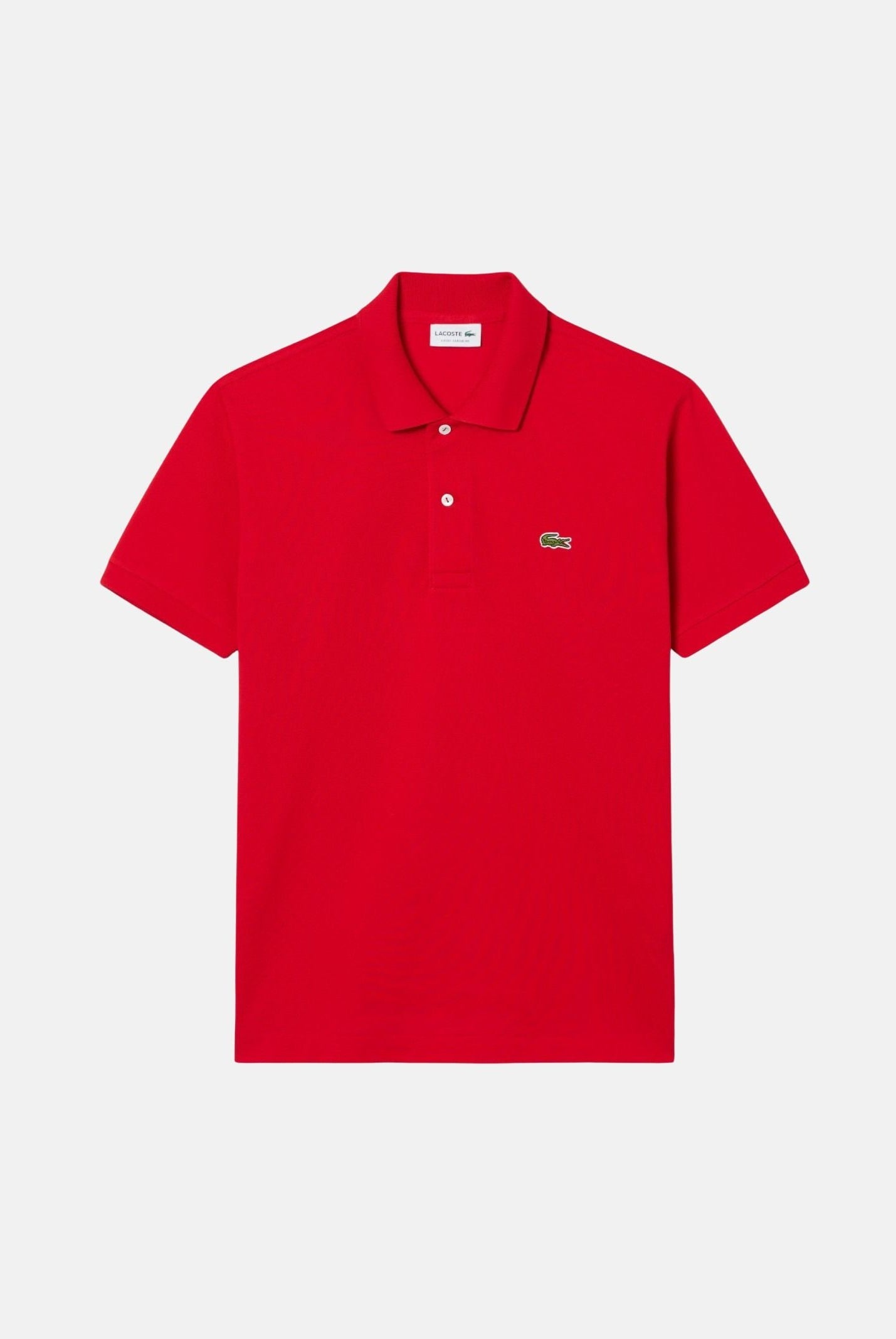 LACOSTE Polo rossa per uomo e donna con patch logo coccodirllo 1212 240 LACOSTE