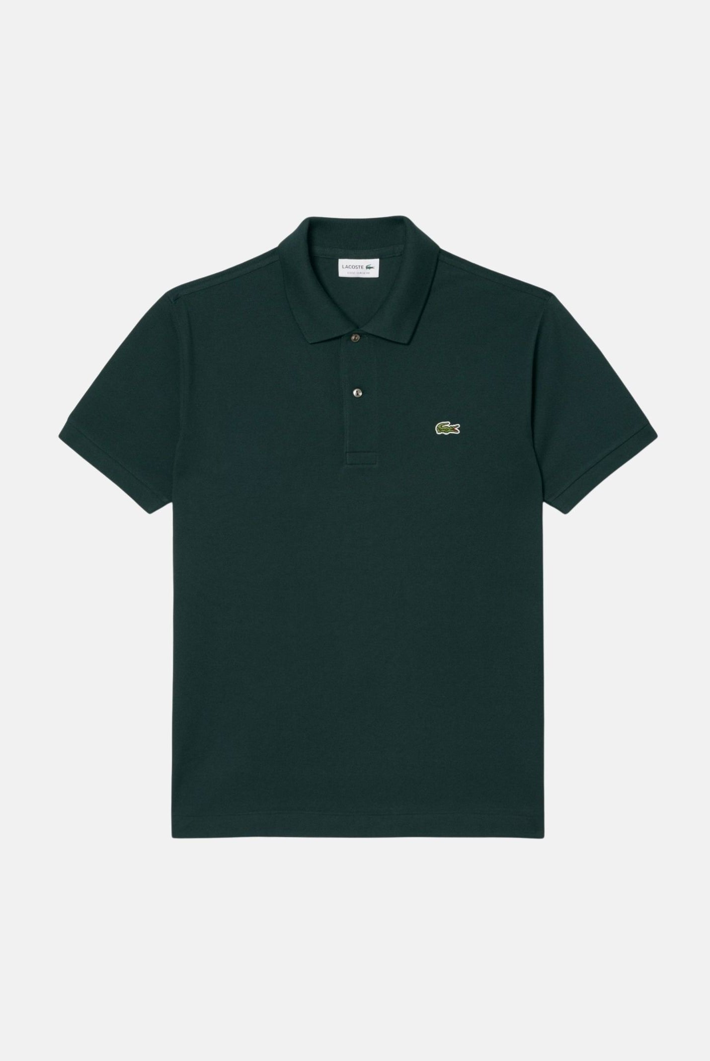 LACOSTE Polo verde scuro per uomo e donna con patch logo coccodirllo 1212 AFK LACOSTE
