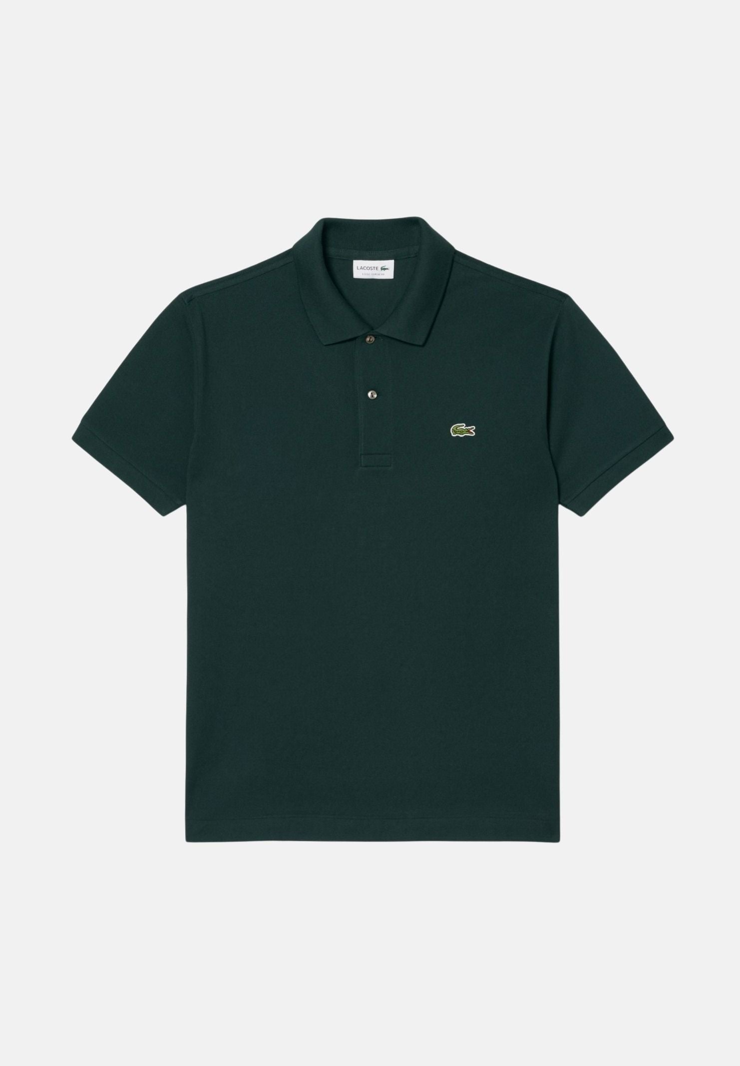 LACOSTE Polo verde scuro per uomo e donna con patch logo coccodirllo 1212 AFK LACOSTE