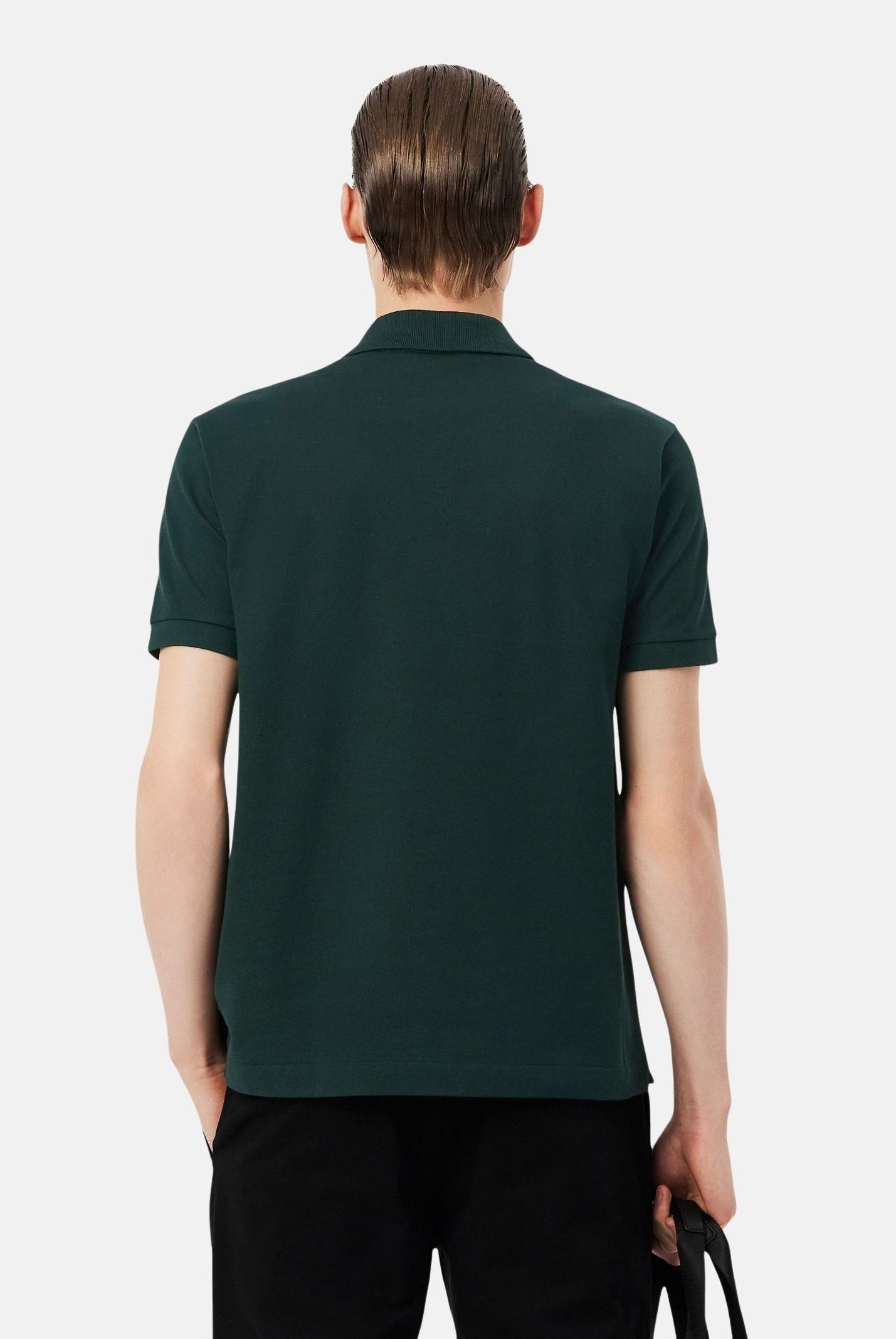 LACOSTE Polo verde scuro per uomo e donna con patch logo coccodirllo 1212 AFK LACOSTE