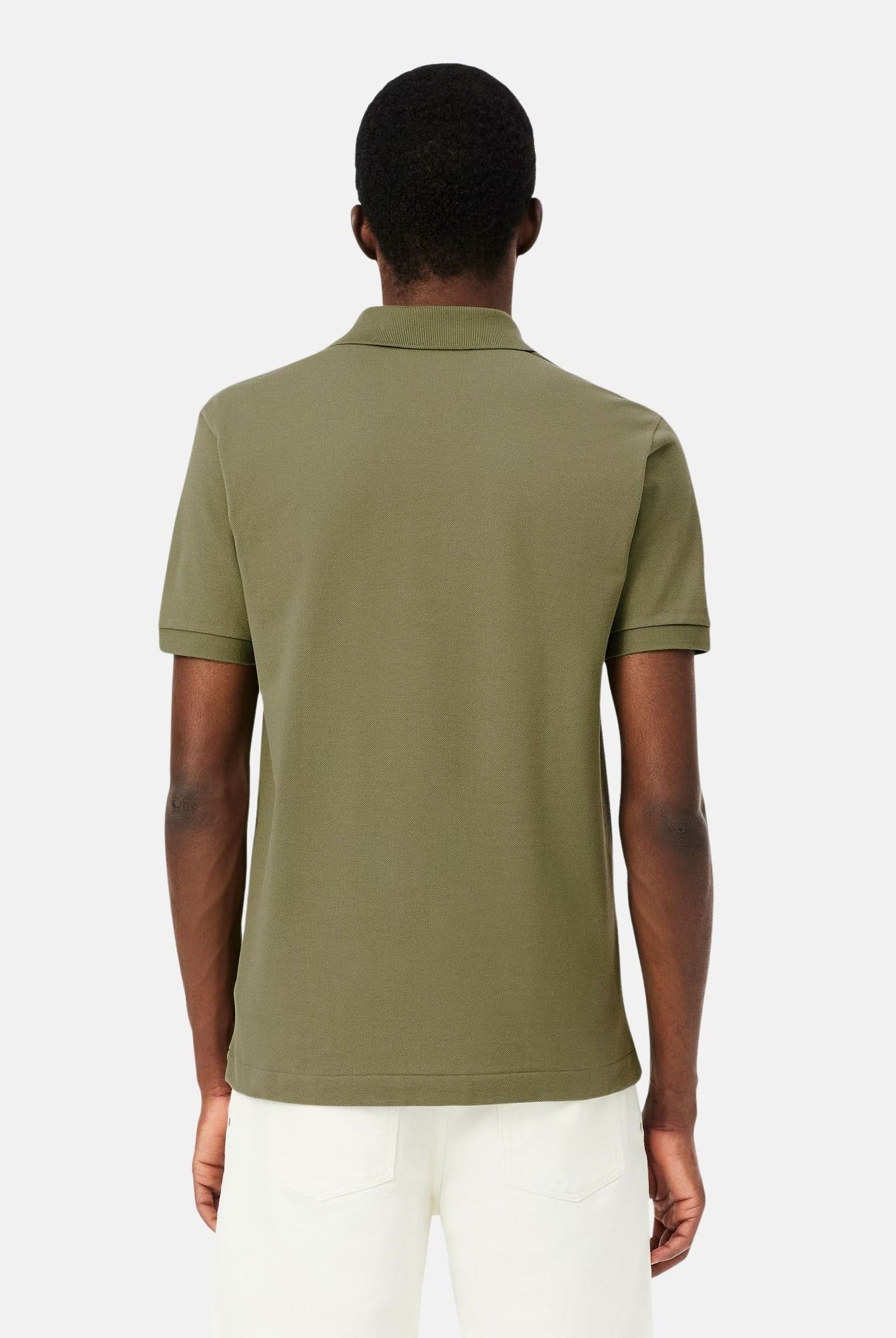 LACOSTE Polo a manica corta verde mimetico per uomo e donna con patch logo coccodirllo 1212 BMY LACOSTE