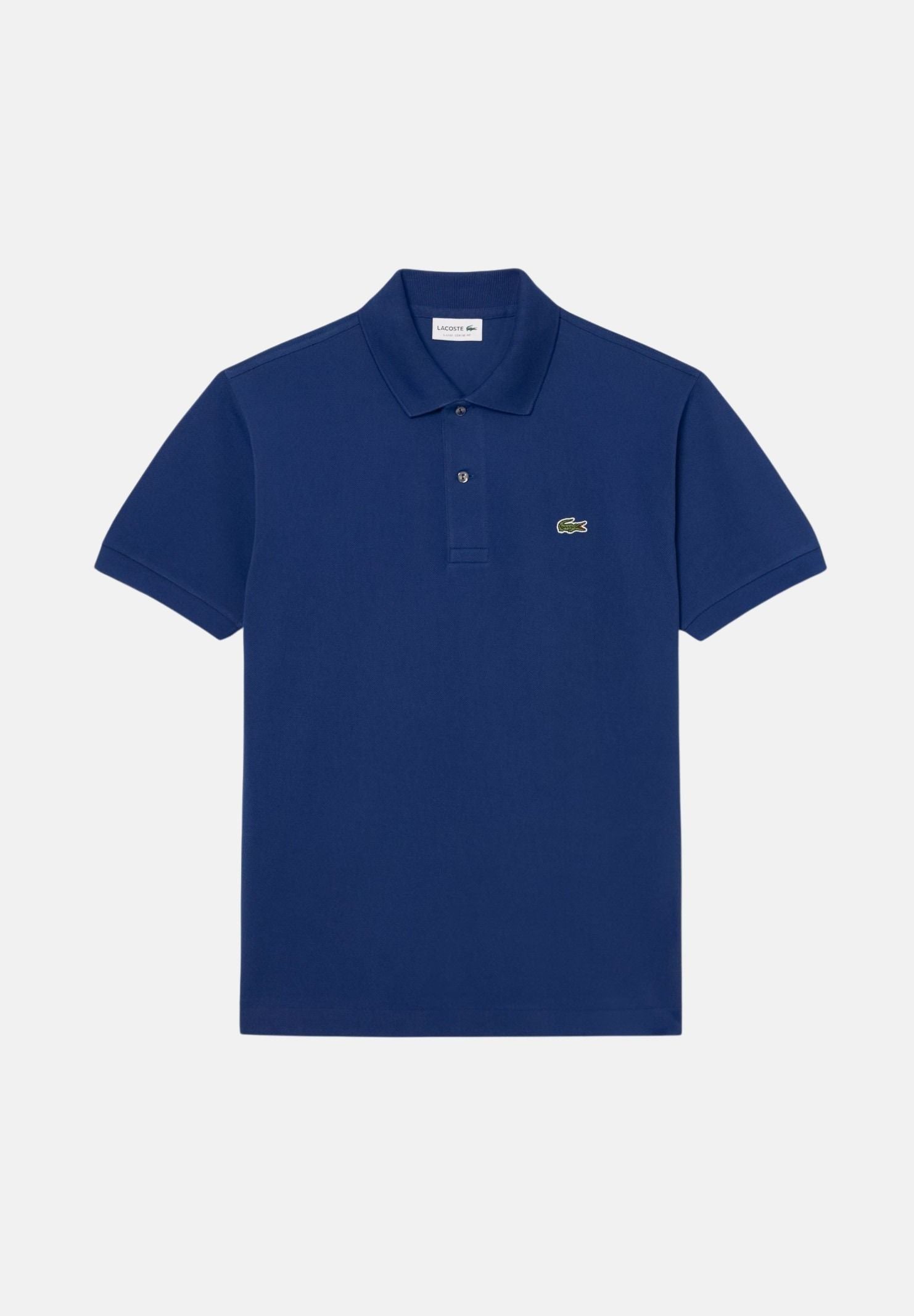 LACOSTE Polo a manica corta blu per uomo e donna con patch logo 1212 F9F LACOSTE