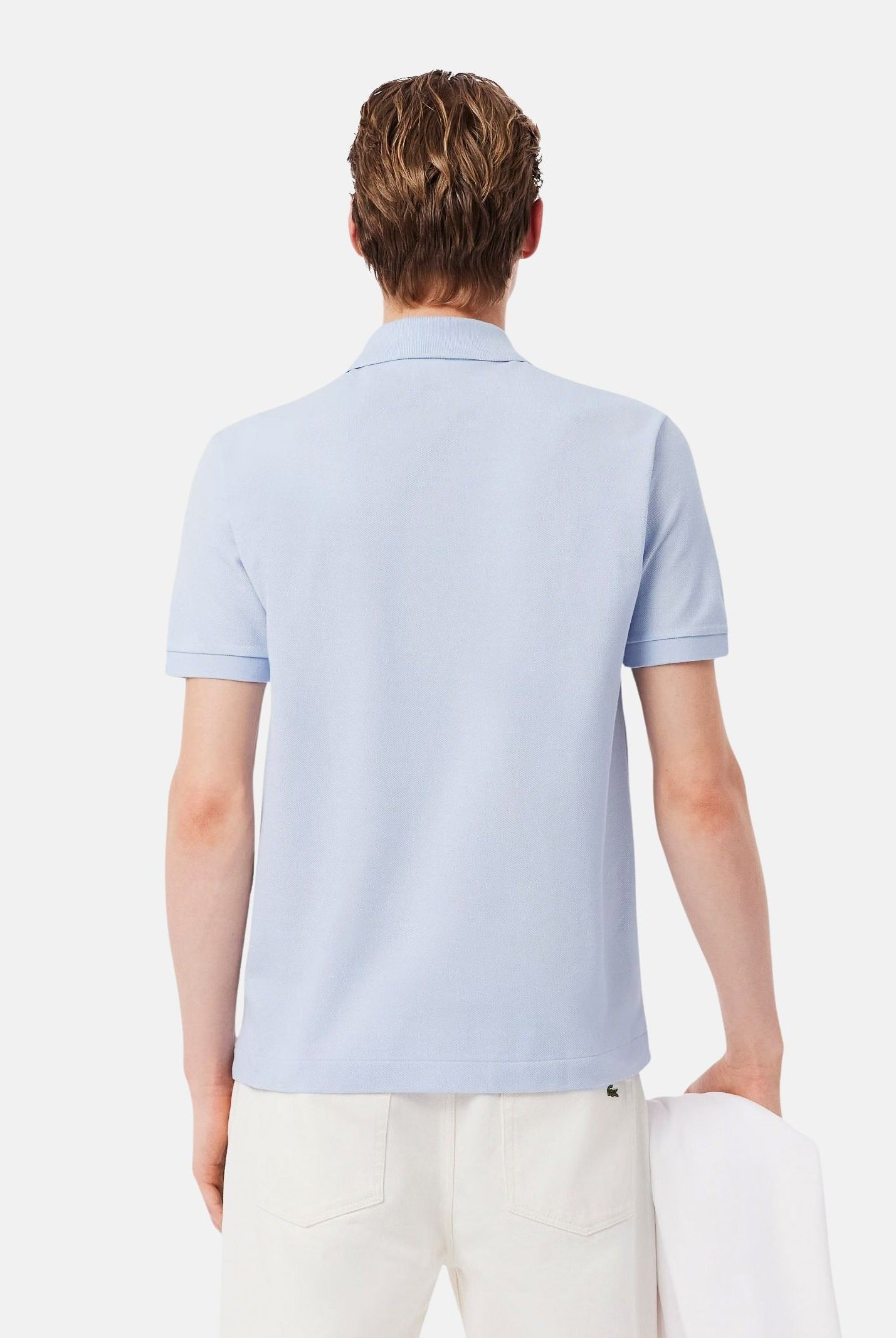 LACOSTE Polo azzurra per uomo e donna con patch logo coccodirllo 1212 J2G LACOSTE