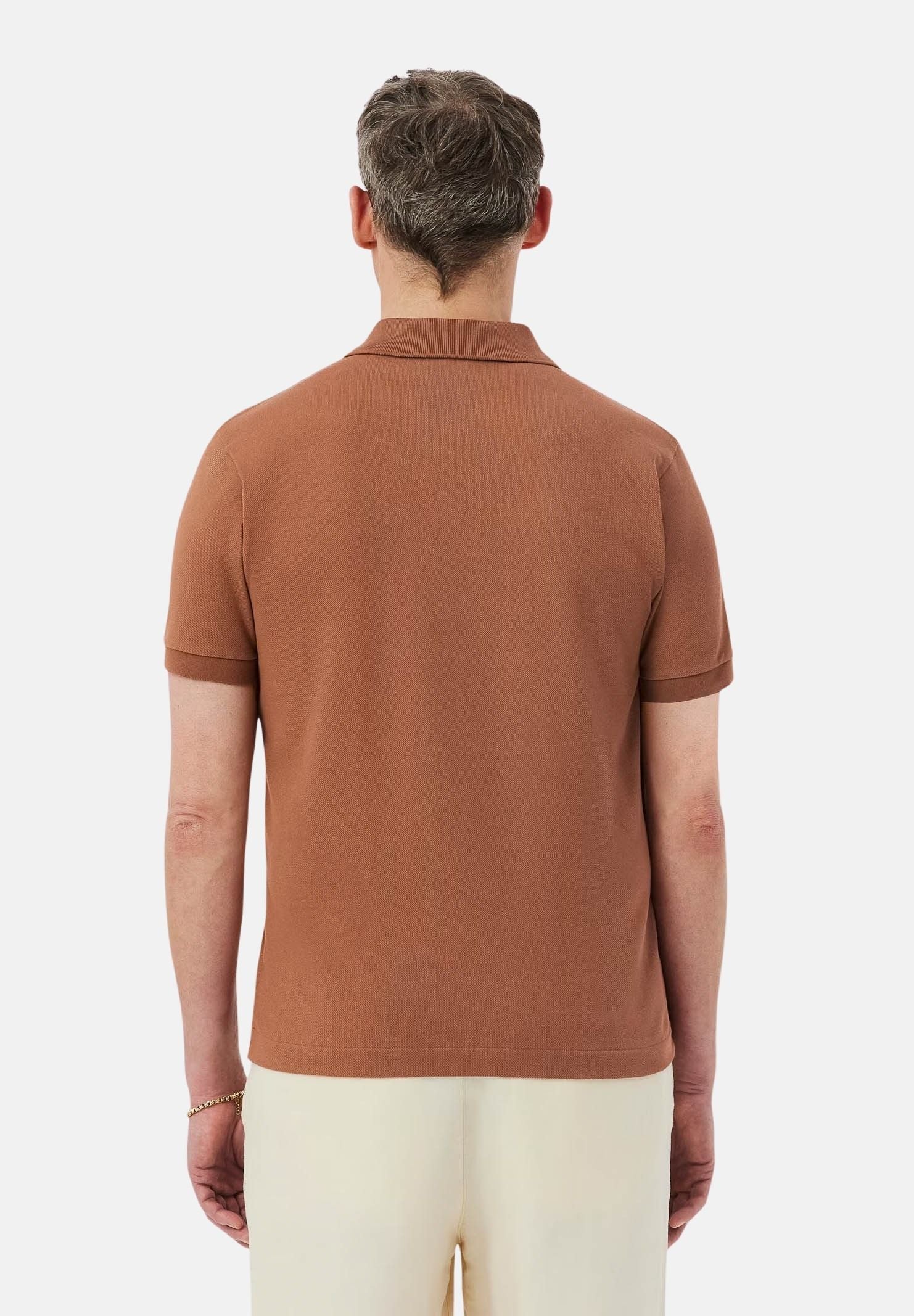 LACOSTE Polo cuoio per uomo e donna con patch logo coccodirllo 1212 LFA LACOSTE