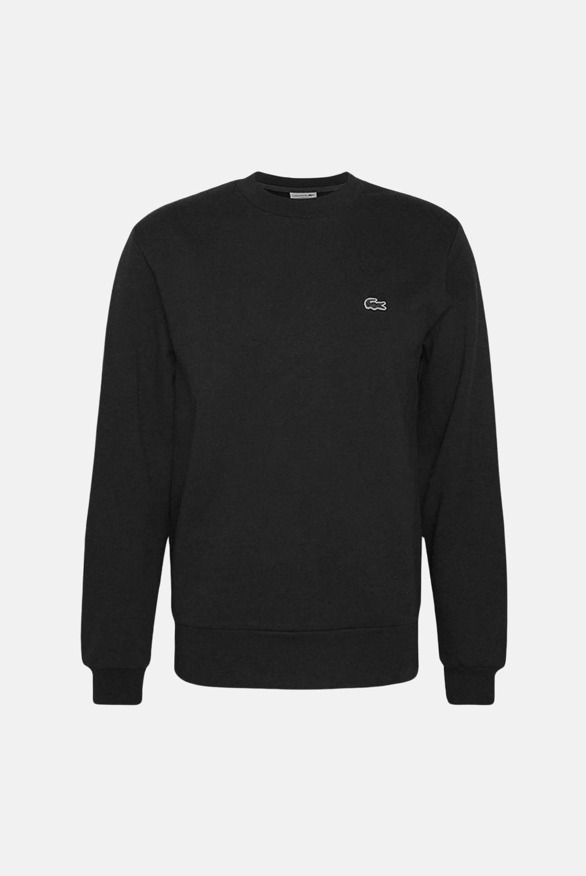 LACOSTE Felpa con cappuccio nero per bambino e bambina con scollo rotondo e iconico logo ricamato sul petto. 947581 K96 LACOSTE